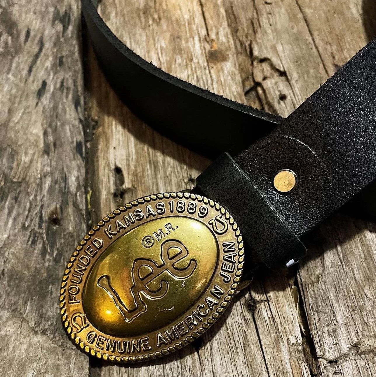 Vintage Vintage Lee 80s-90s Genuine Leather Western Belt Size ONE SIZE - 5 Thumbnail