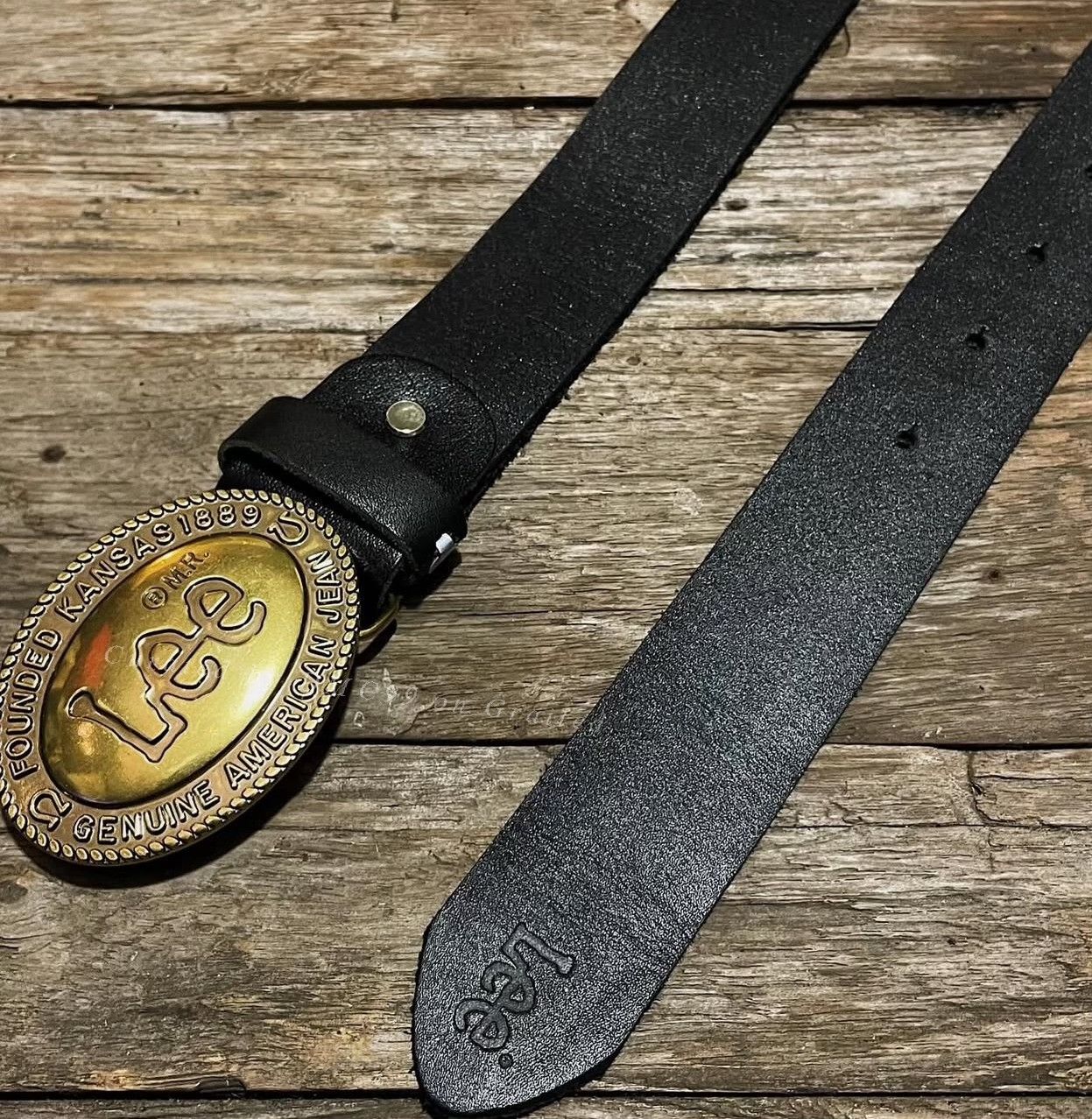 Vintage Vintage Lee 80s-90s Genuine Leather Western Belt Size ONE SIZE - 2 Thumbnail