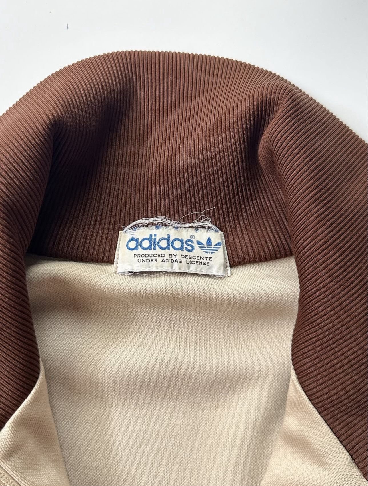 Vintage Vintage 1980s Adidas Track Jacket Brown Size US M / EU 48-50 / 2 - 3 Thumbnail