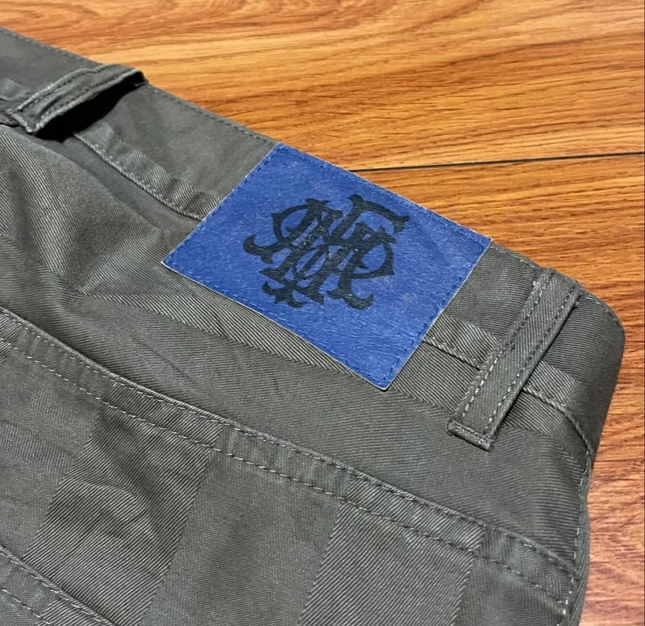 Vintage Vintage PPFM 2000s Striped Cargo Pants Size US 26 / EU 42 - 6 Thumbnail