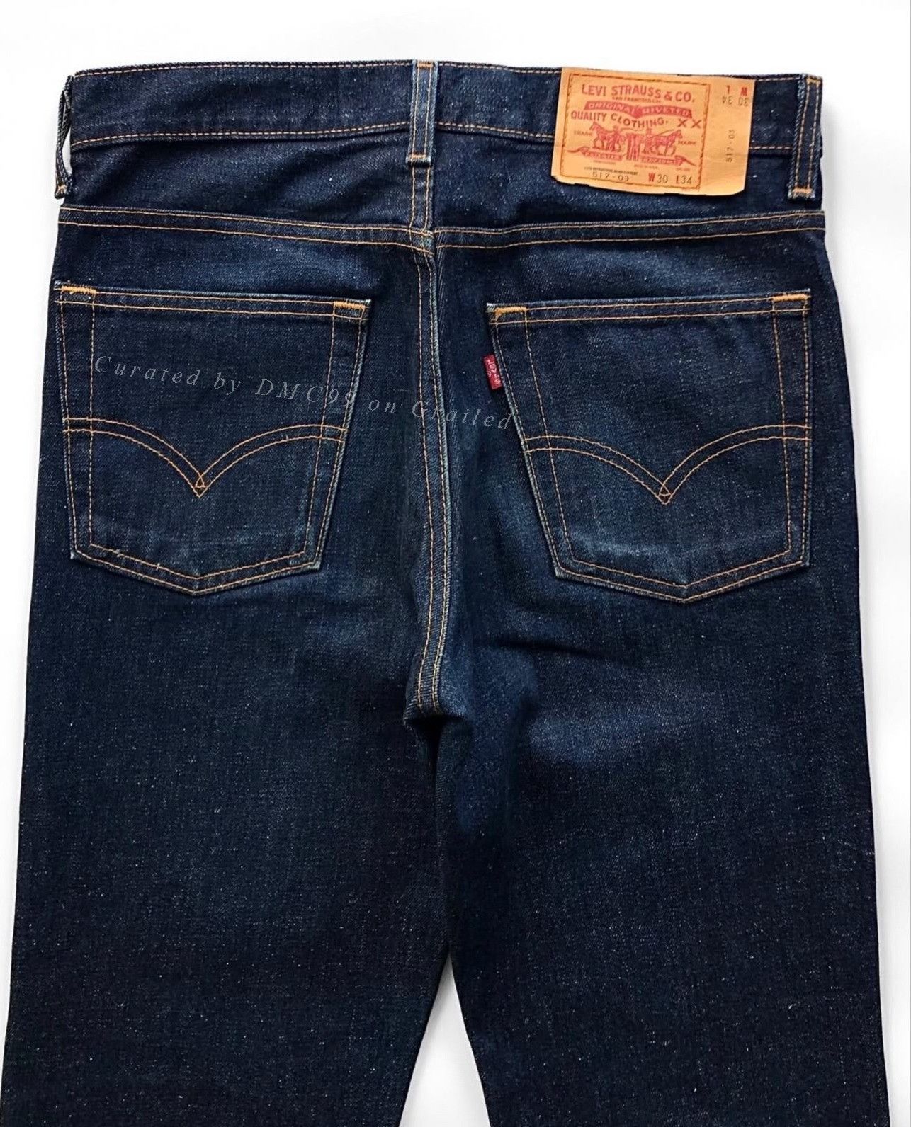 Vintage Vintage 1990s Levi's 517 Bootcut Jeans Size US 34 / EU 50 - 7 Thumbnail