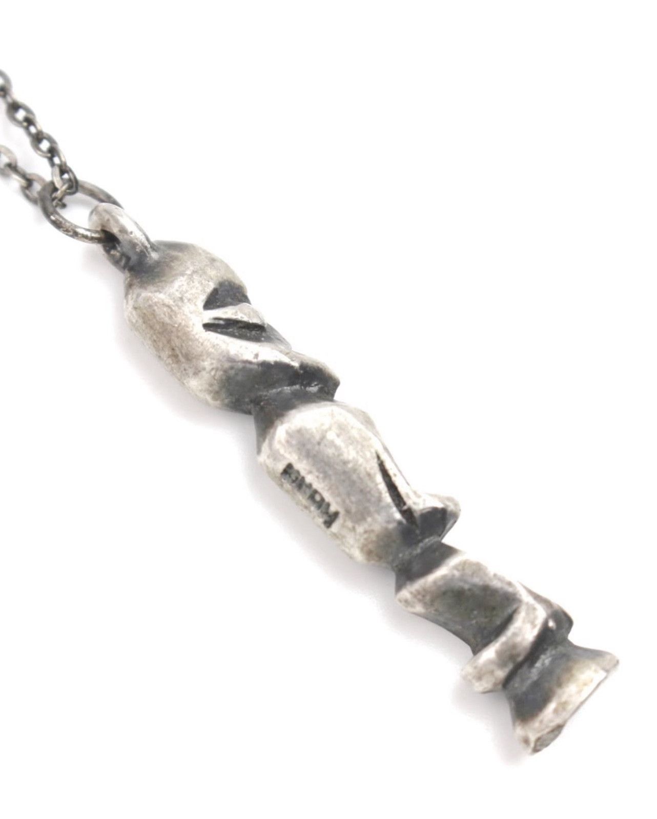 Vintage Vintage 1990s Japanese Industrial Human Figure Necklace Size ONE SIZE - 4 Thumbnail