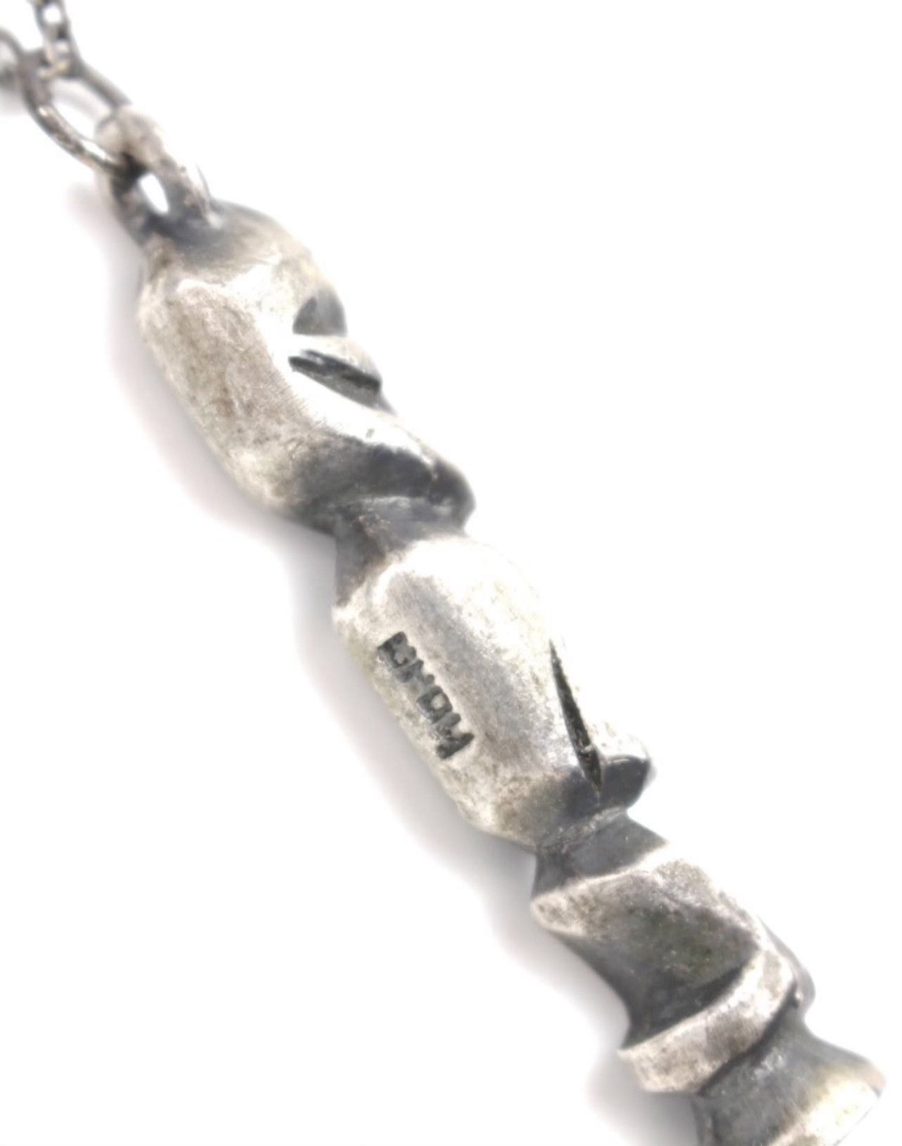 Vintage Vintage 1990s Japanese Industrial Human Figure Necklace Size ONE SIZE - 5 Thumbnail