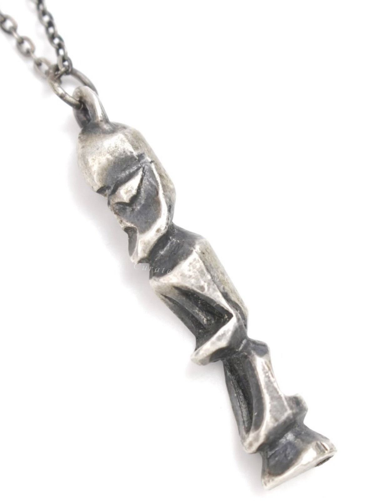 Vintage Vintage 1990s Japanese Industrial Human Figure Necklace Size ONE SIZE - 2 Thumbnail