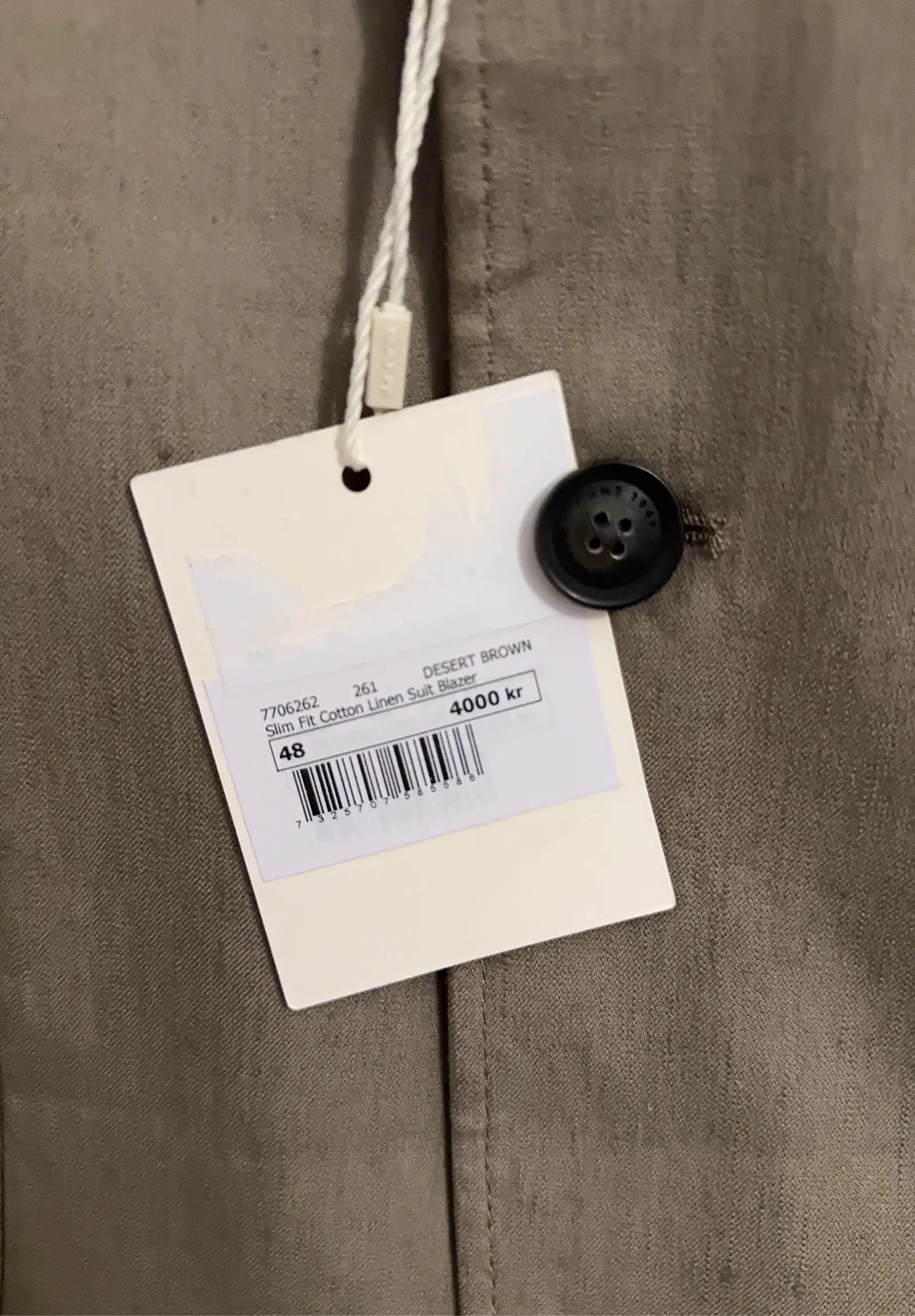 Gant Gant Slim fit cotton linen suit blazer Blazer Size 40R - 3 Thumbnail