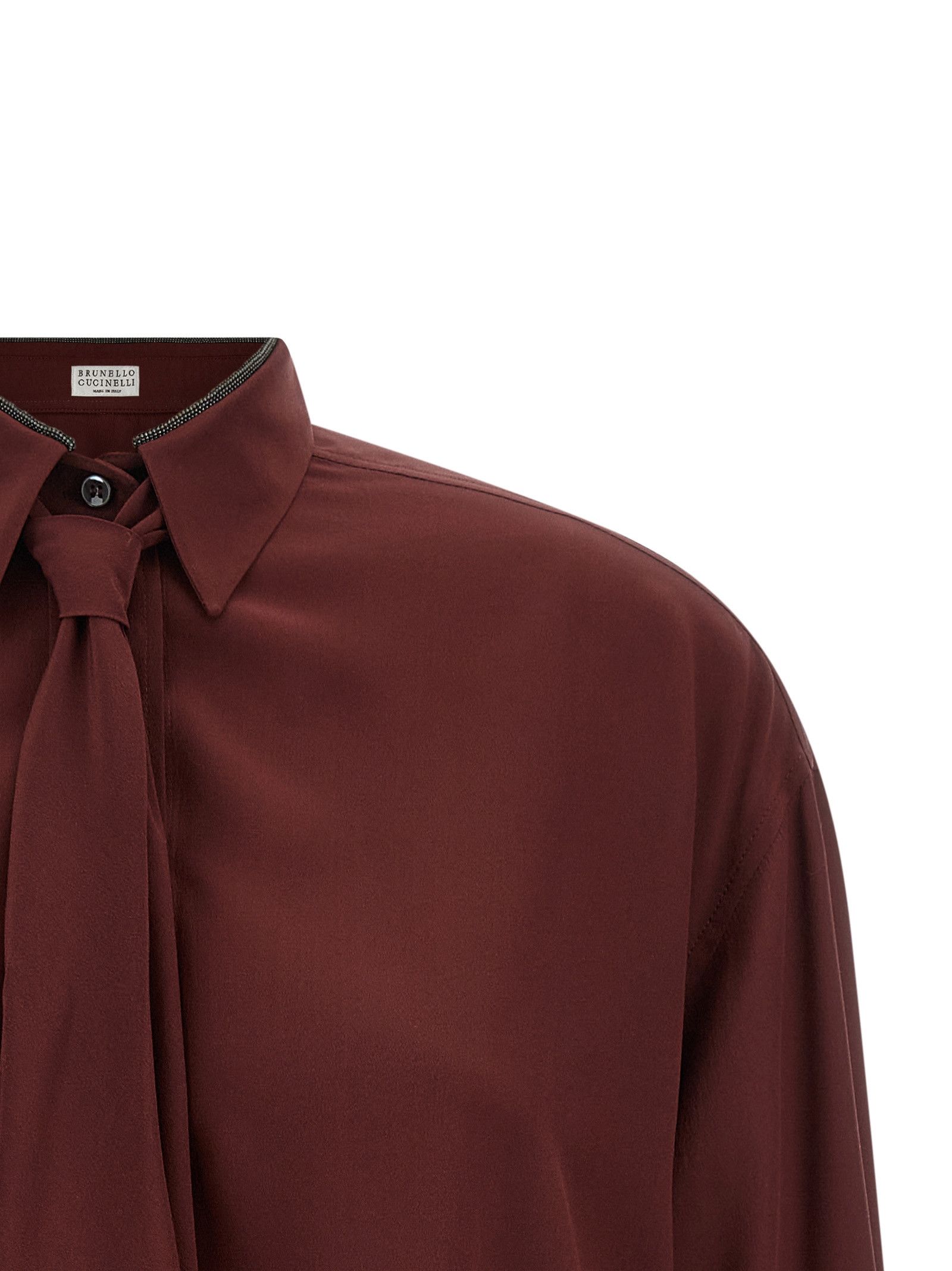 Brunello Cucinelli 'Shiny Collar' shirt Size XS / US 0-2 / IT 36-38 - 3 Thumbnail