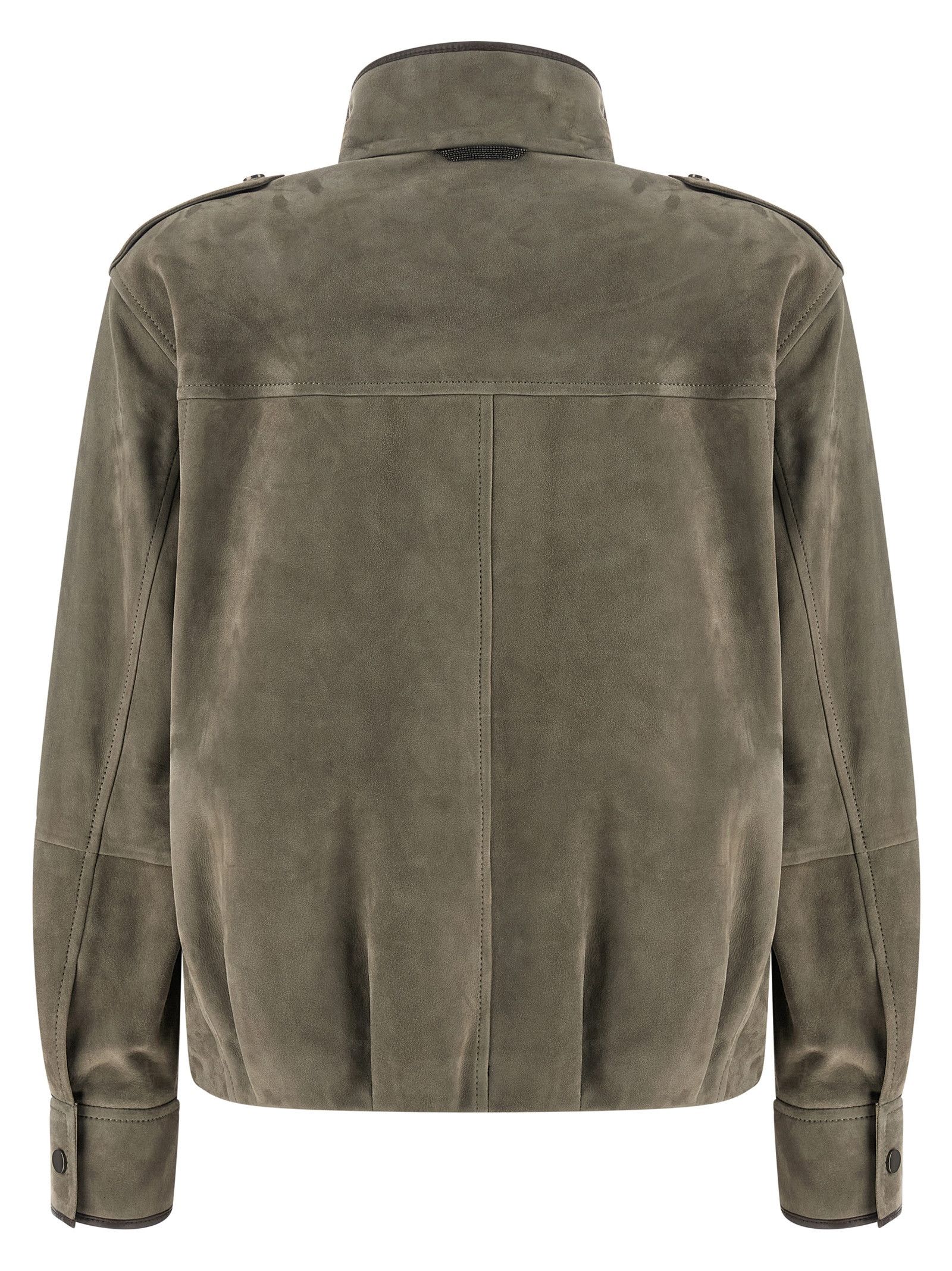 Brunello Cucinelli Couture suede jacket Size M / US 6-8 / IT 42-44 - 2 Thumbnail