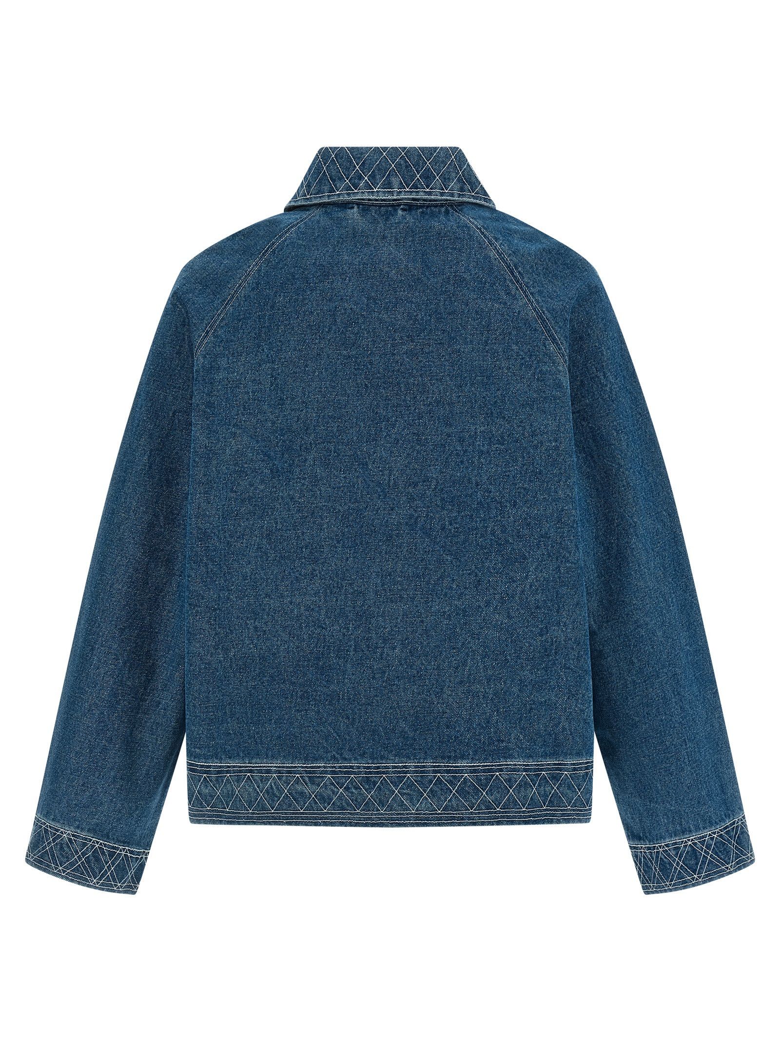 Bode Embroidery denim jacket Size US L / EU 52-54 / 3 - 2 Thumbnail
