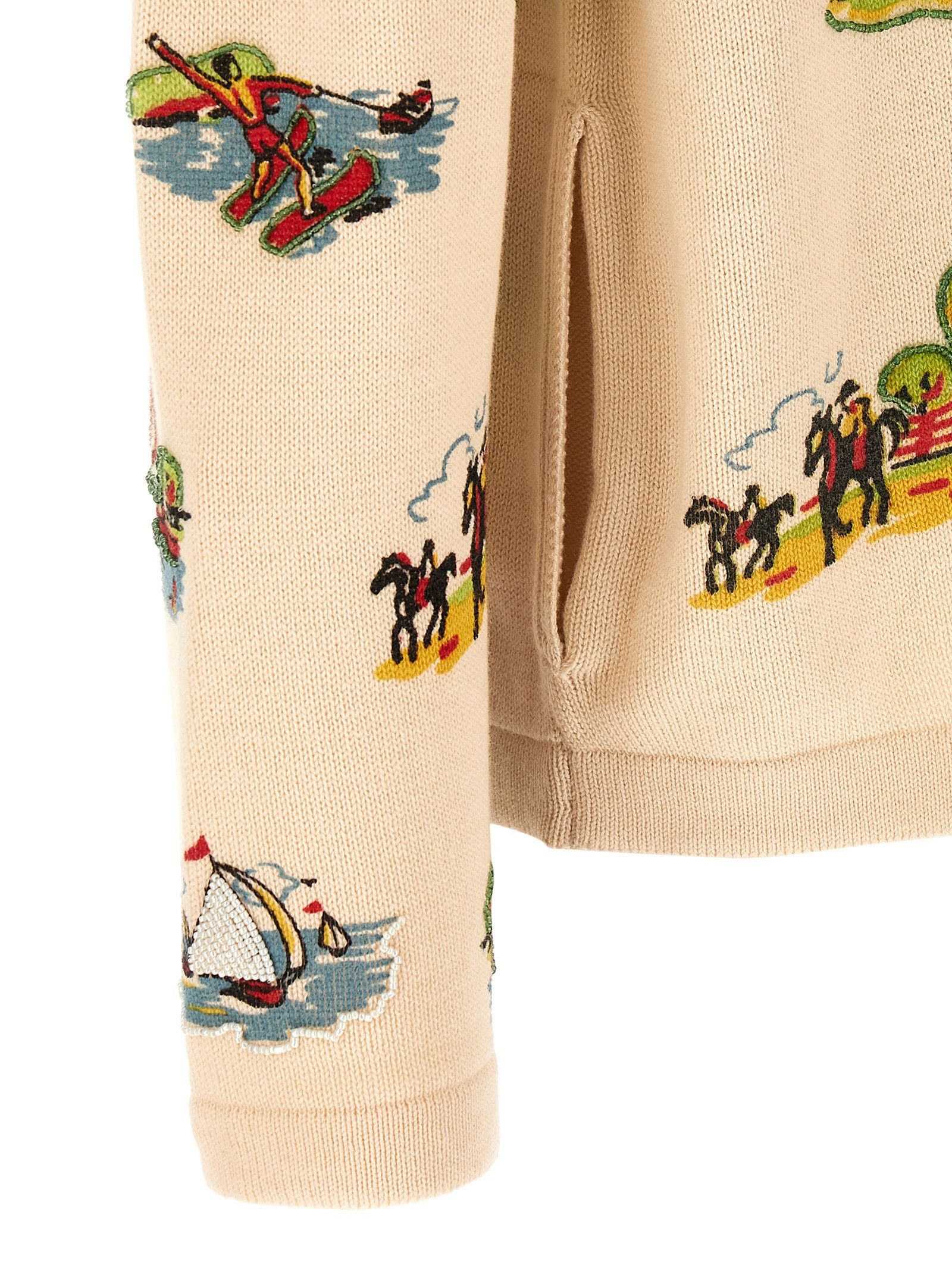 Bode 'Beaded Camp' cardigan Size US XXL / EU 58 / 5 - 4 Thumbnail