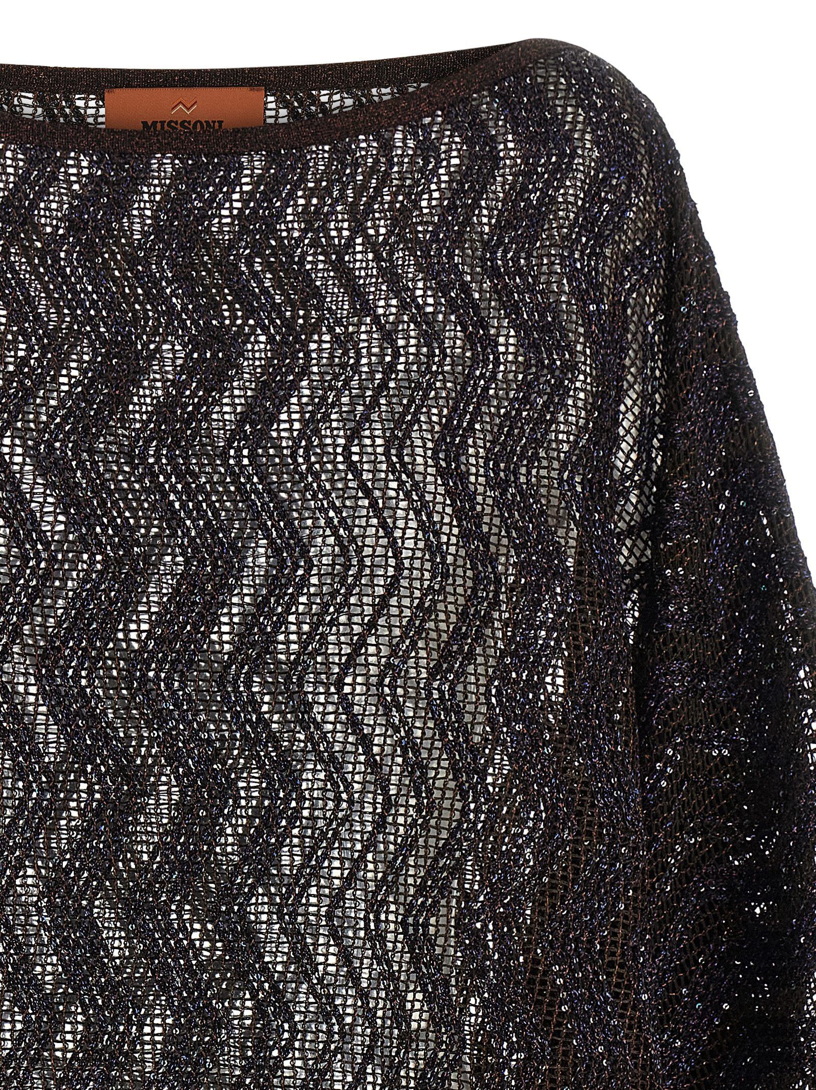 Missoni Zigzag mesh dress Size L / US 10 / IT 46 - 3 Thumbnail