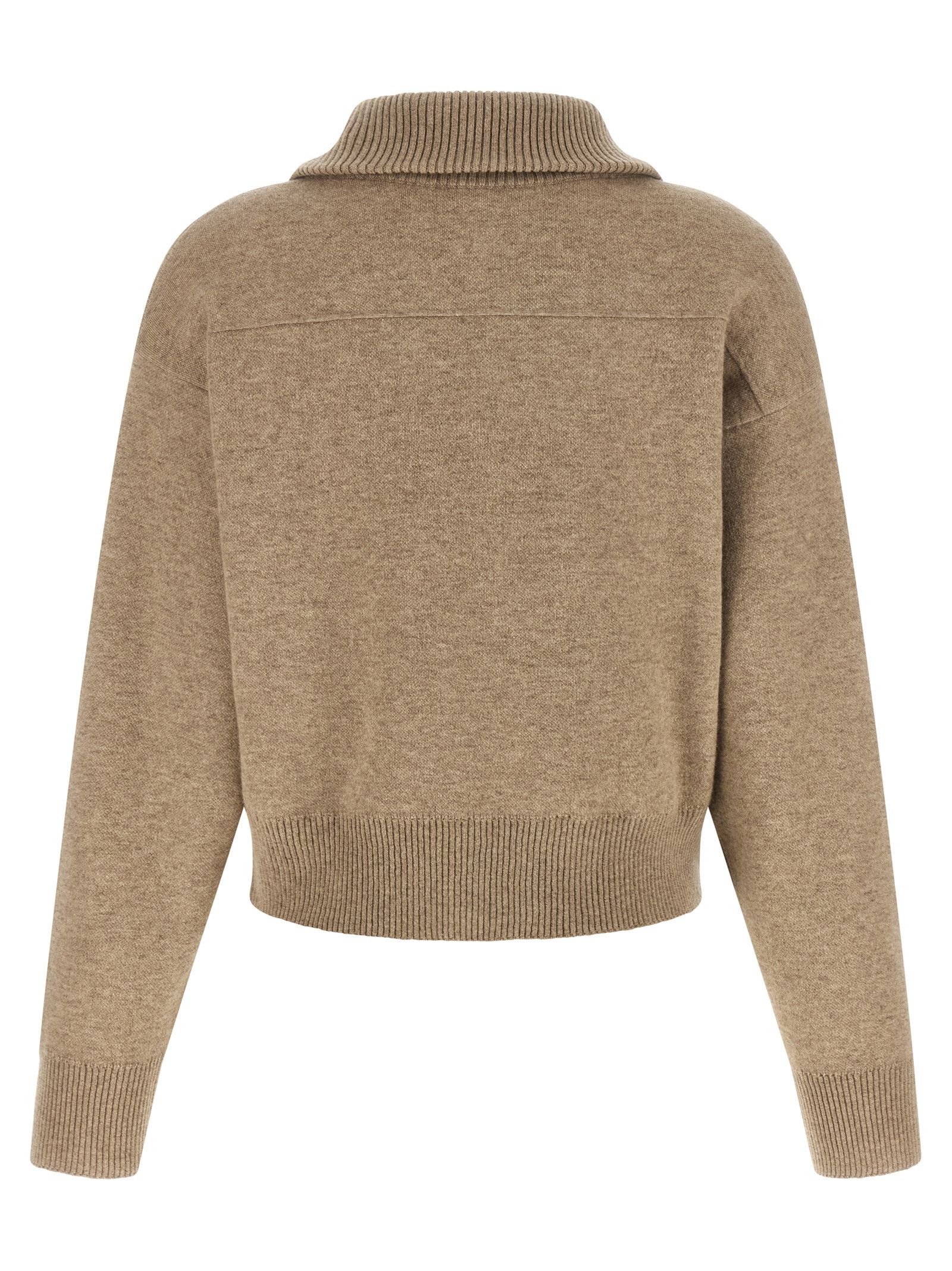 Brunello Cucinelli 'Shiny Zipper Pull' Wool cardigan Size XS / US 0-2 / IT 36-38 - 2 Thumbnail