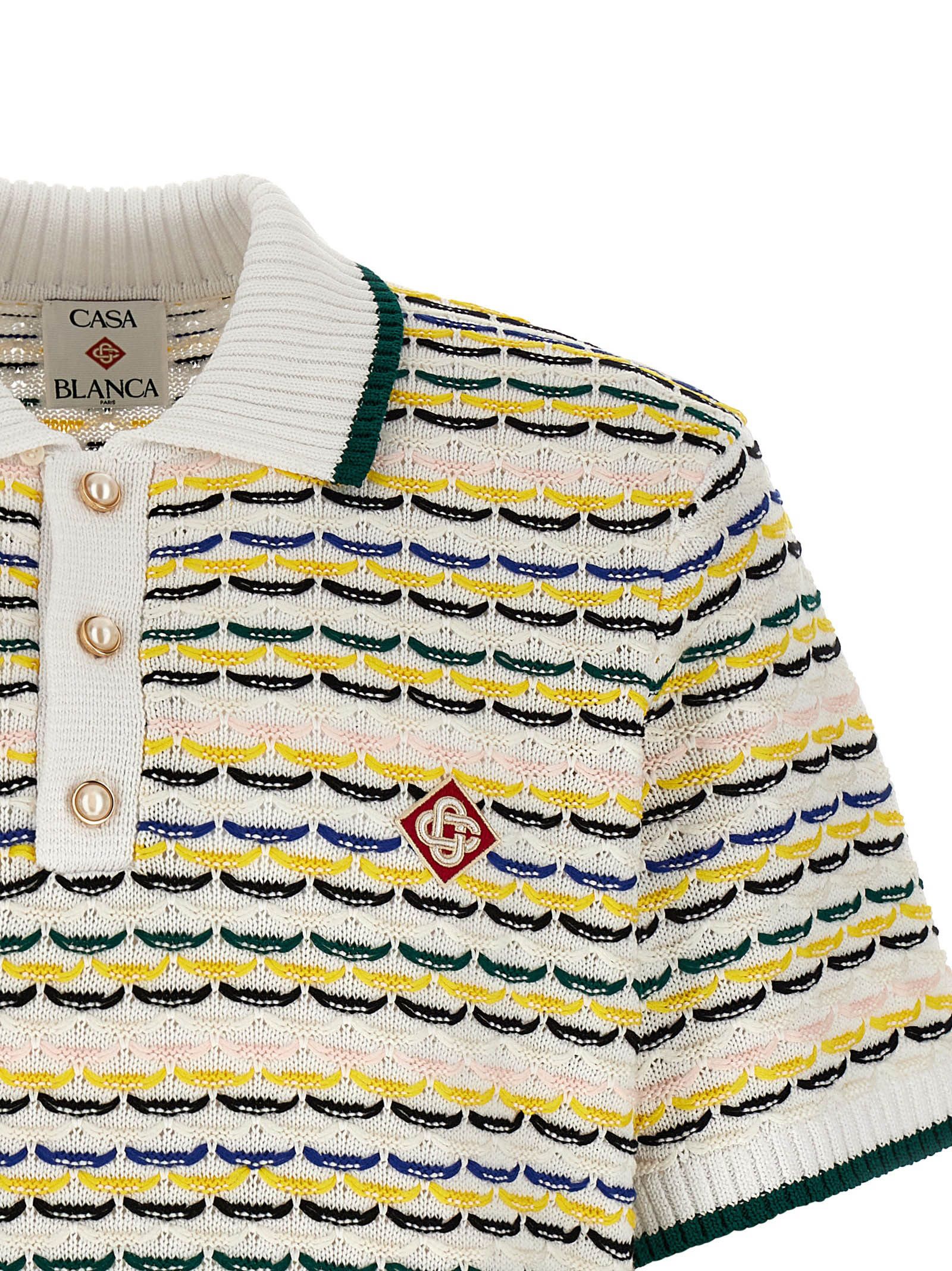 Casablanca 'Tuck Stitch' polo shirt Size US S / EU 44-46 / 1 - 3 Thumbnail