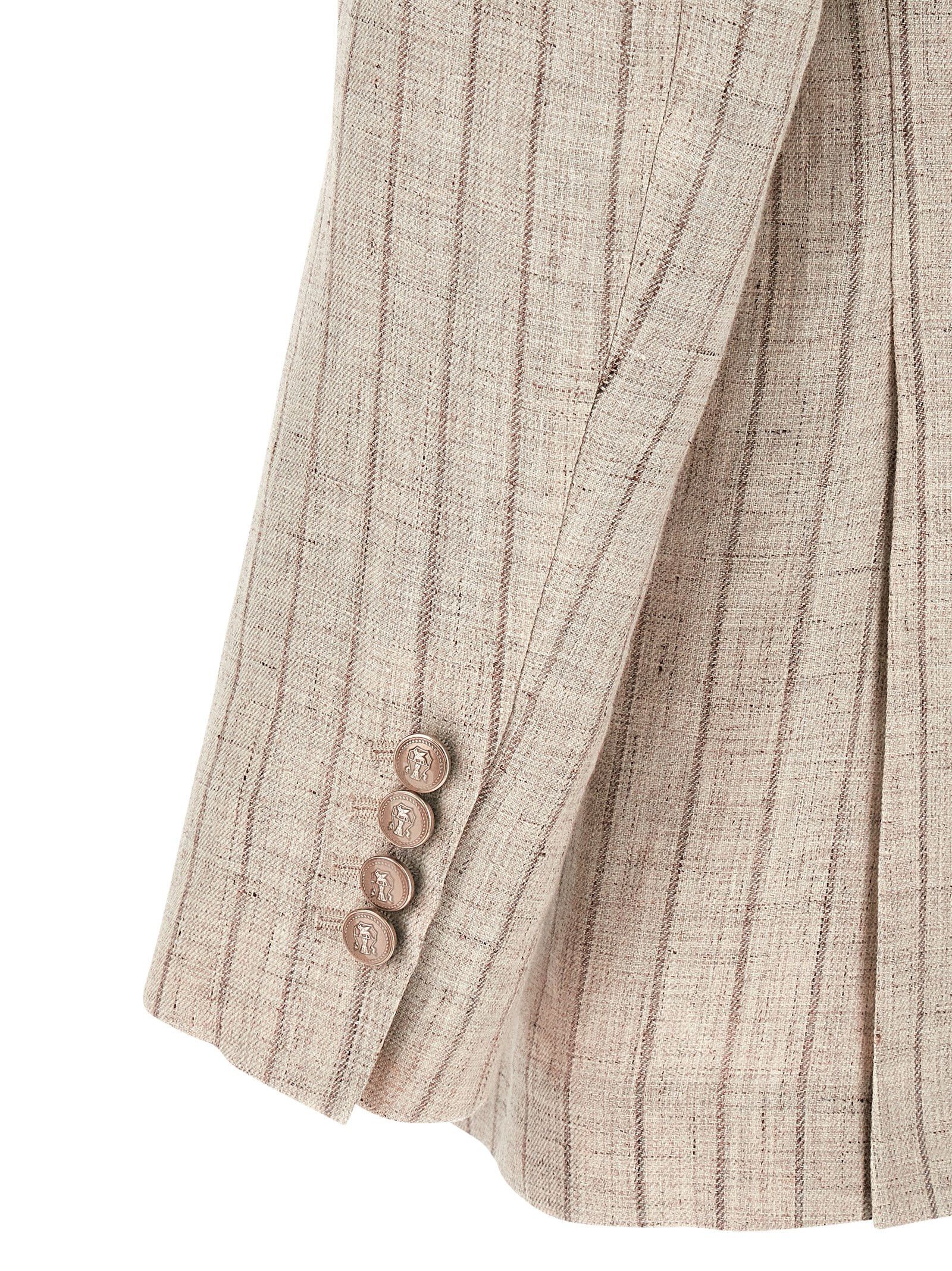 Brunello Cucinelli Pinstripe twill blazer Size US XXL / EU 58 / 5 - 4 Thumbnail