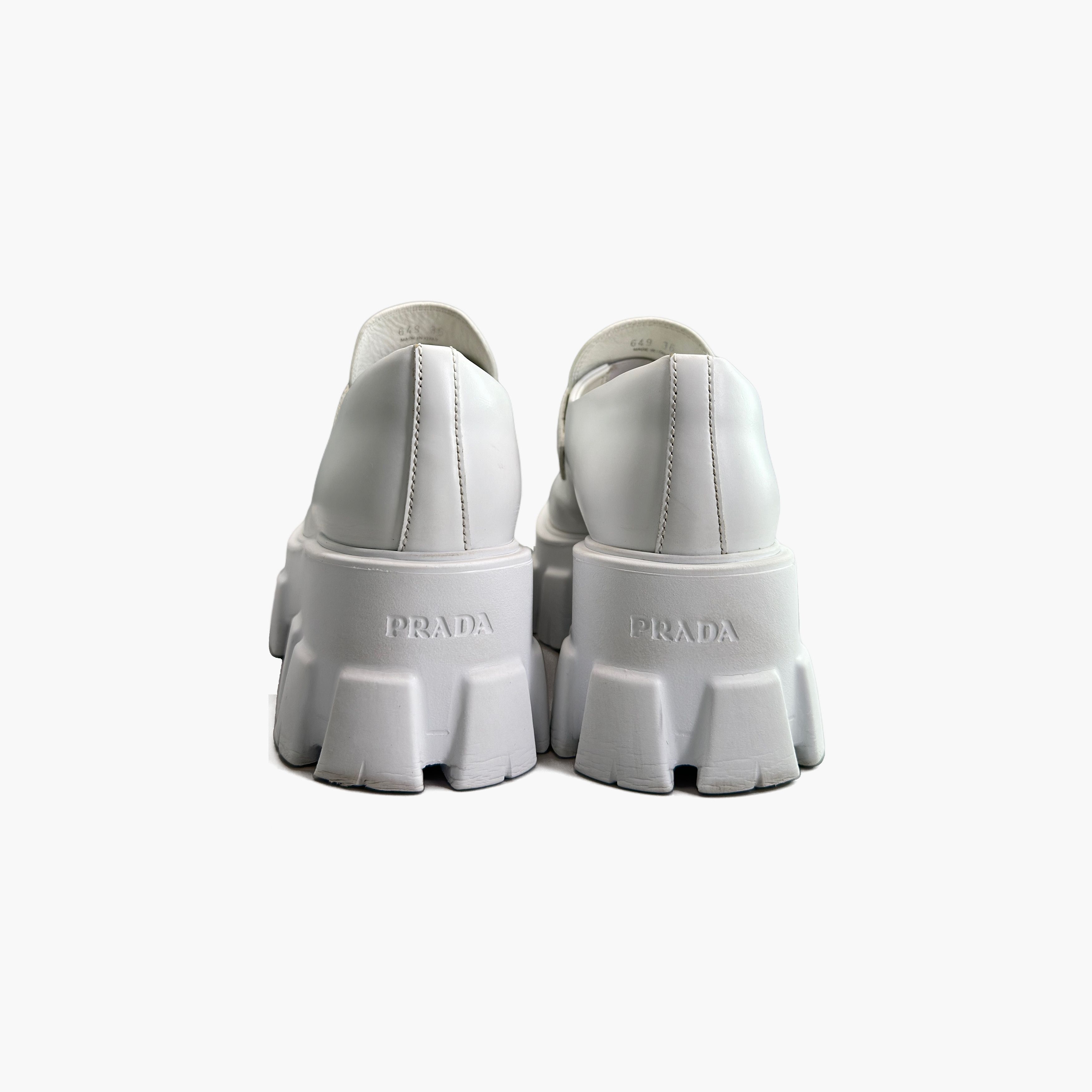 Prada Prada Monolith Logo Plaque Loafers Size 36 Size US 6 / IT 36 - 6 Thumbnail