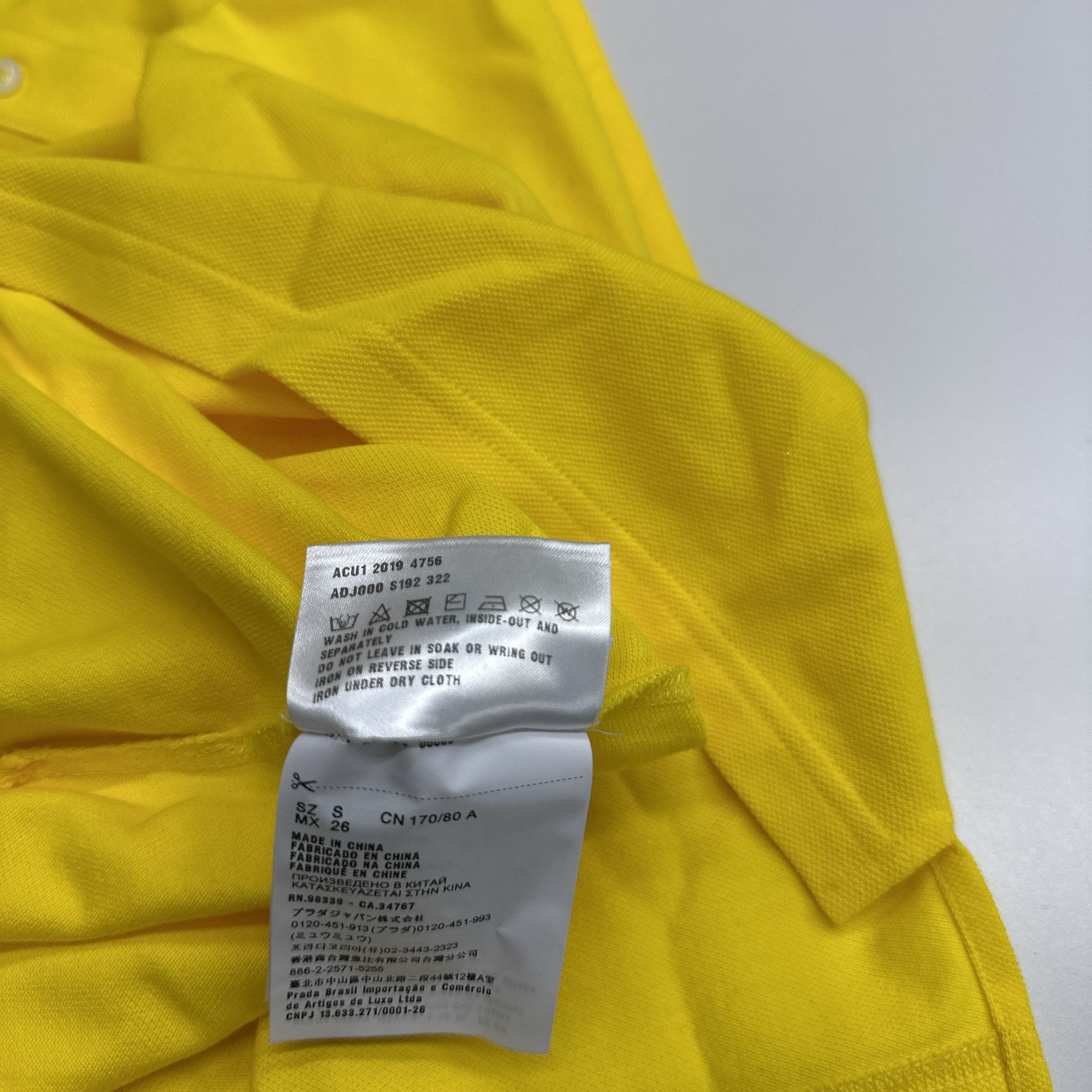 Prada Prada 36th America's Cup Polo Shirt Yellow Size S Size US S / EU 44-46 / 1 - 6 Thumbnail