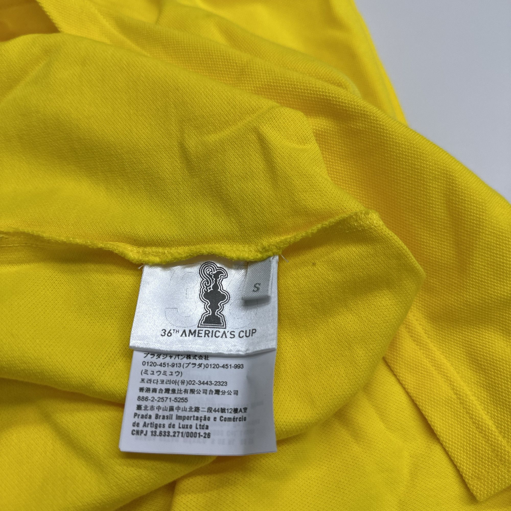 Prada Prada 36th America's Cup Polo Shirt Yellow Size S Size US S / EU 44-46 / 1 - 5 Thumbnail