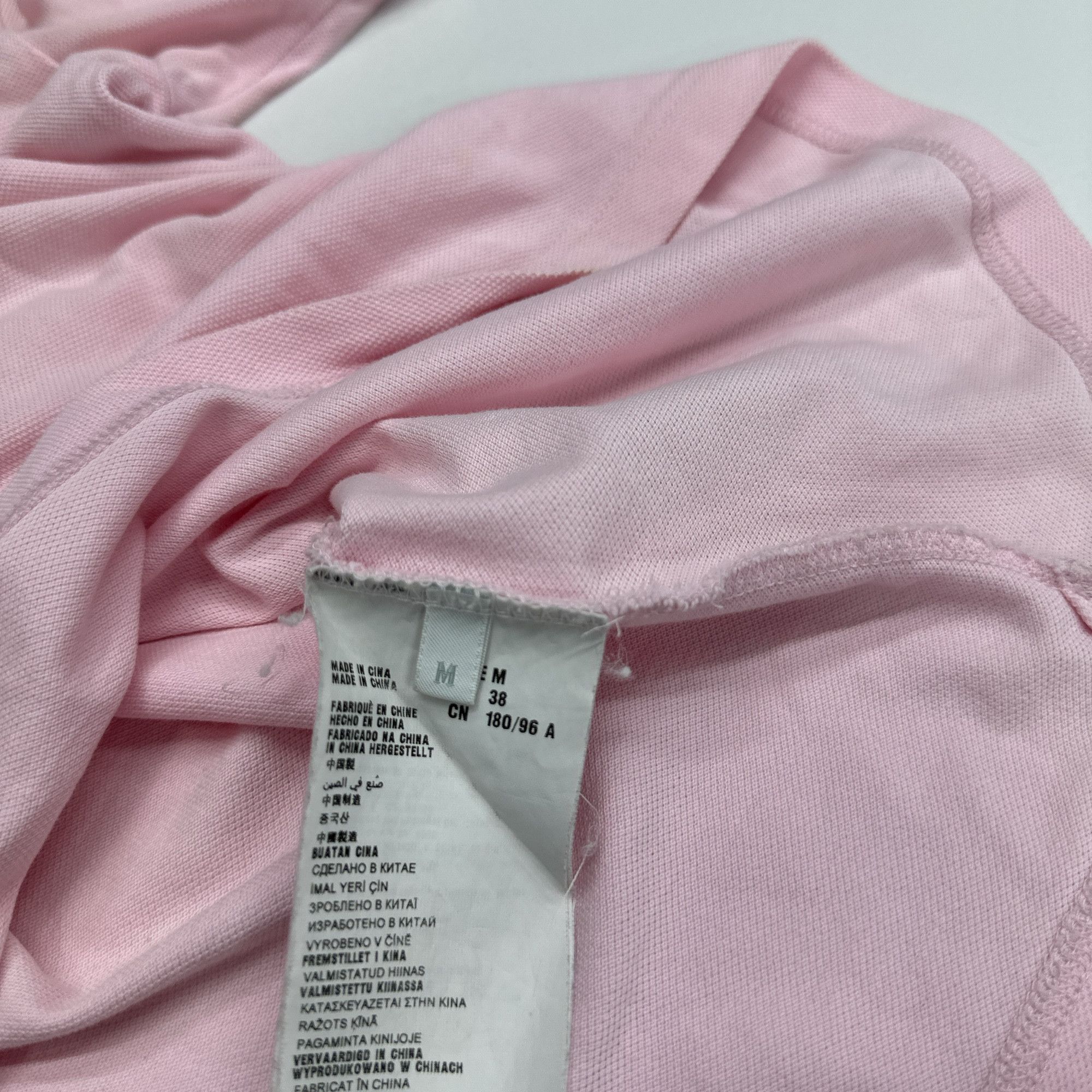 Prada Prada Pink Piqué Polo Shirt Size M Size US M / EU 48-50 / 2 - 4 Thumbnail