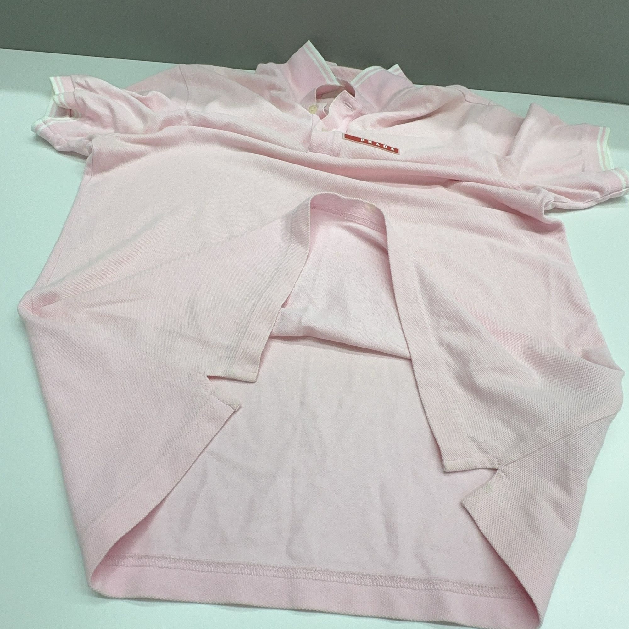 Prada Prada Pink Piqué Polo Shirt Size M Size US M / EU 48-50 / 2 - 10 Thumbnail