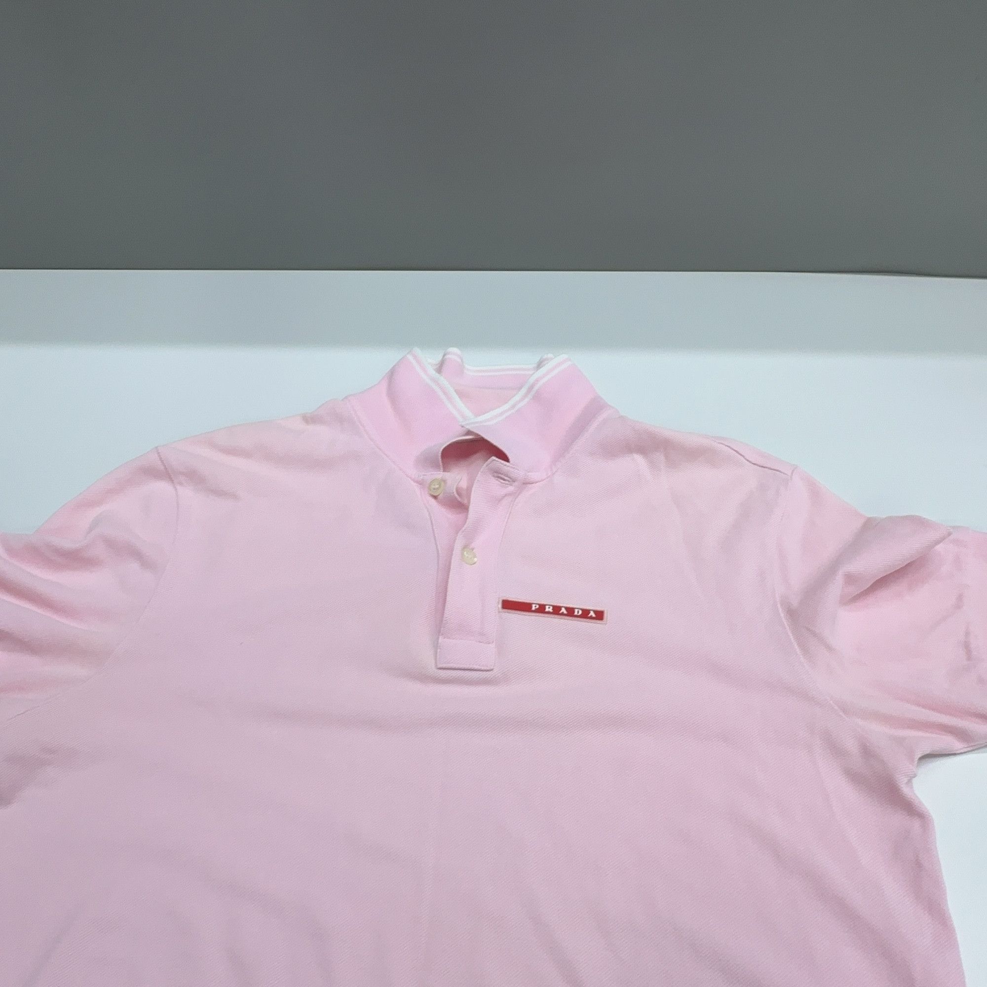 Prada Prada Pink Piqué Polo Shirt Size M Size US M / EU 48-50 / 2 - 8 Thumbnail