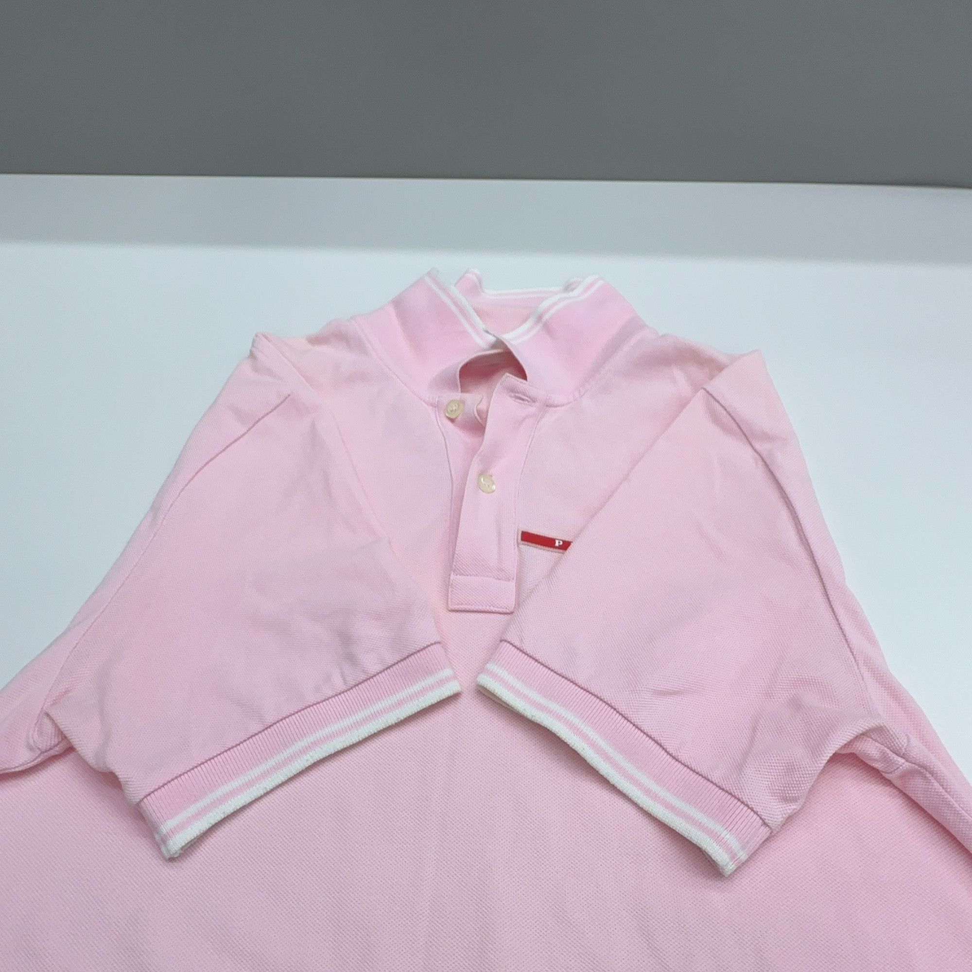 Prada Prada Pink Piqué Polo Shirt Size M Size US M / EU 48-50 / 2 - 11 Thumbnail