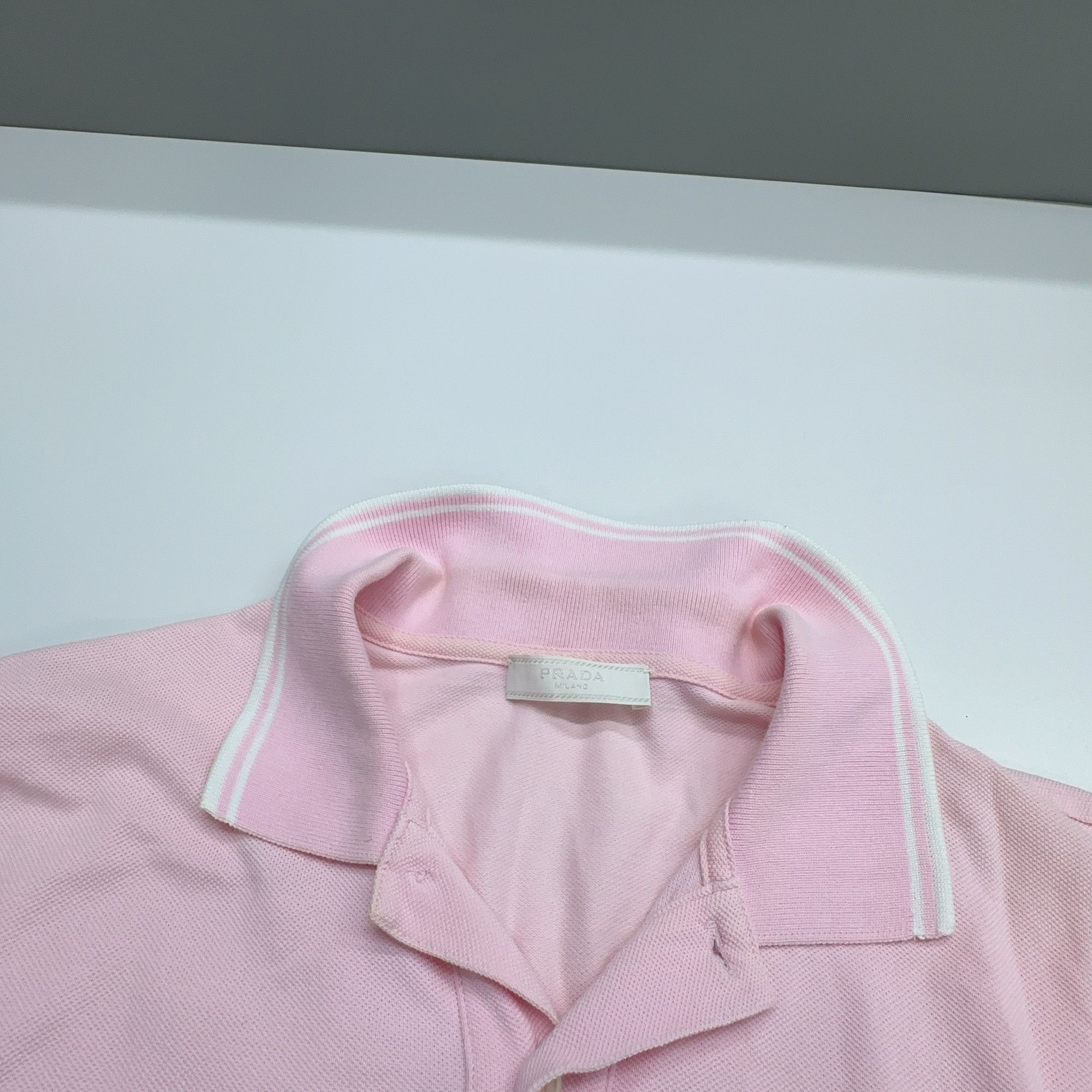 Prada Prada Pink Piqué Polo Shirt Size M Size US M / EU 48-50 / 2 - 7 Thumbnail