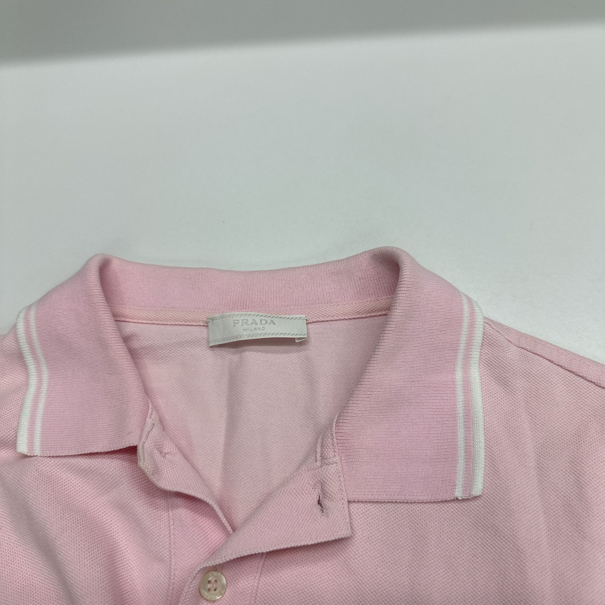 Prada Prada Pink Piqué Polo Shirt Size M Size US M / EU 48-50 / 2 - 5 Thumbnail