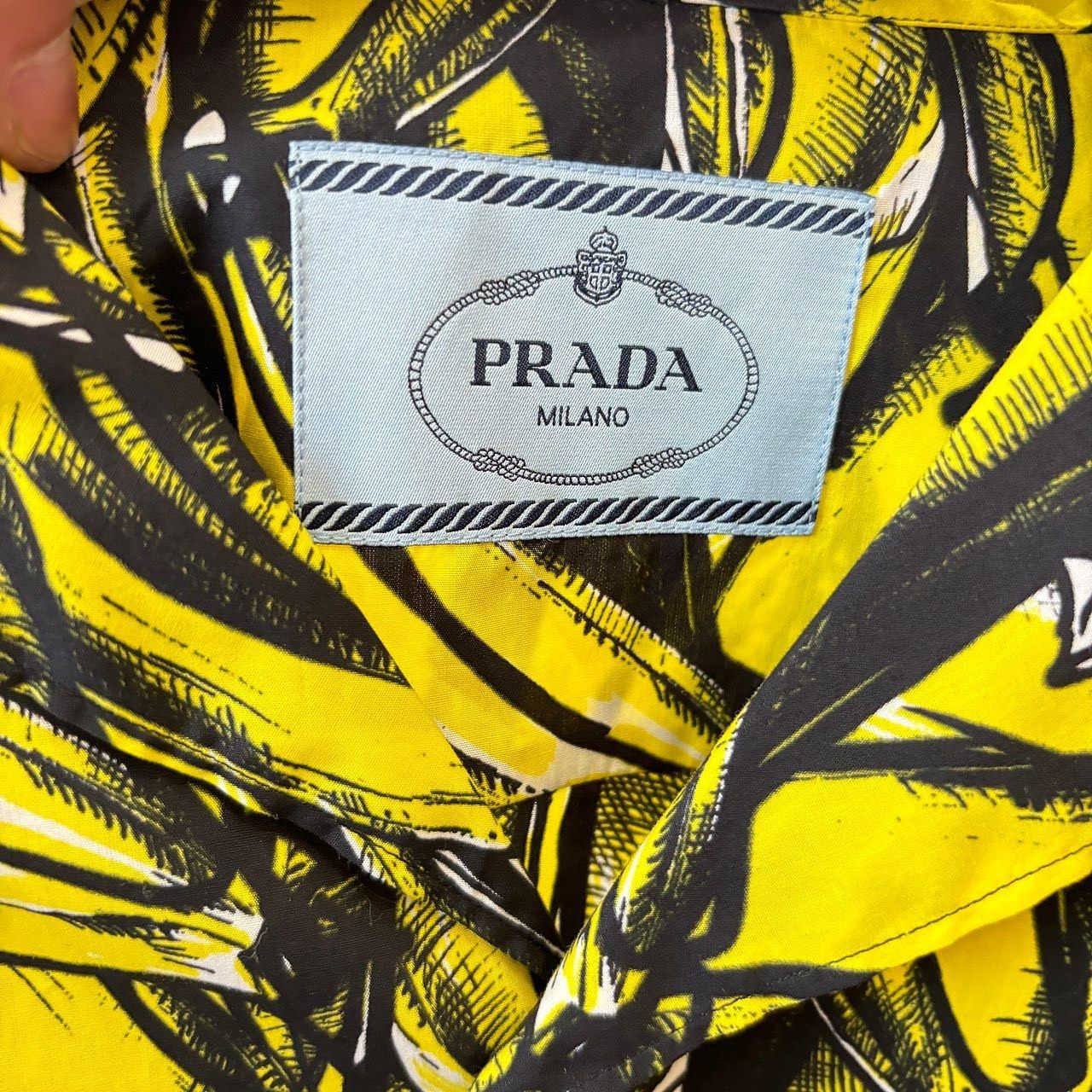 Prada Prada Banana Flame Print Shirt Size L Size US L / EU 52-54 / 3 - 3 Thumbnail
