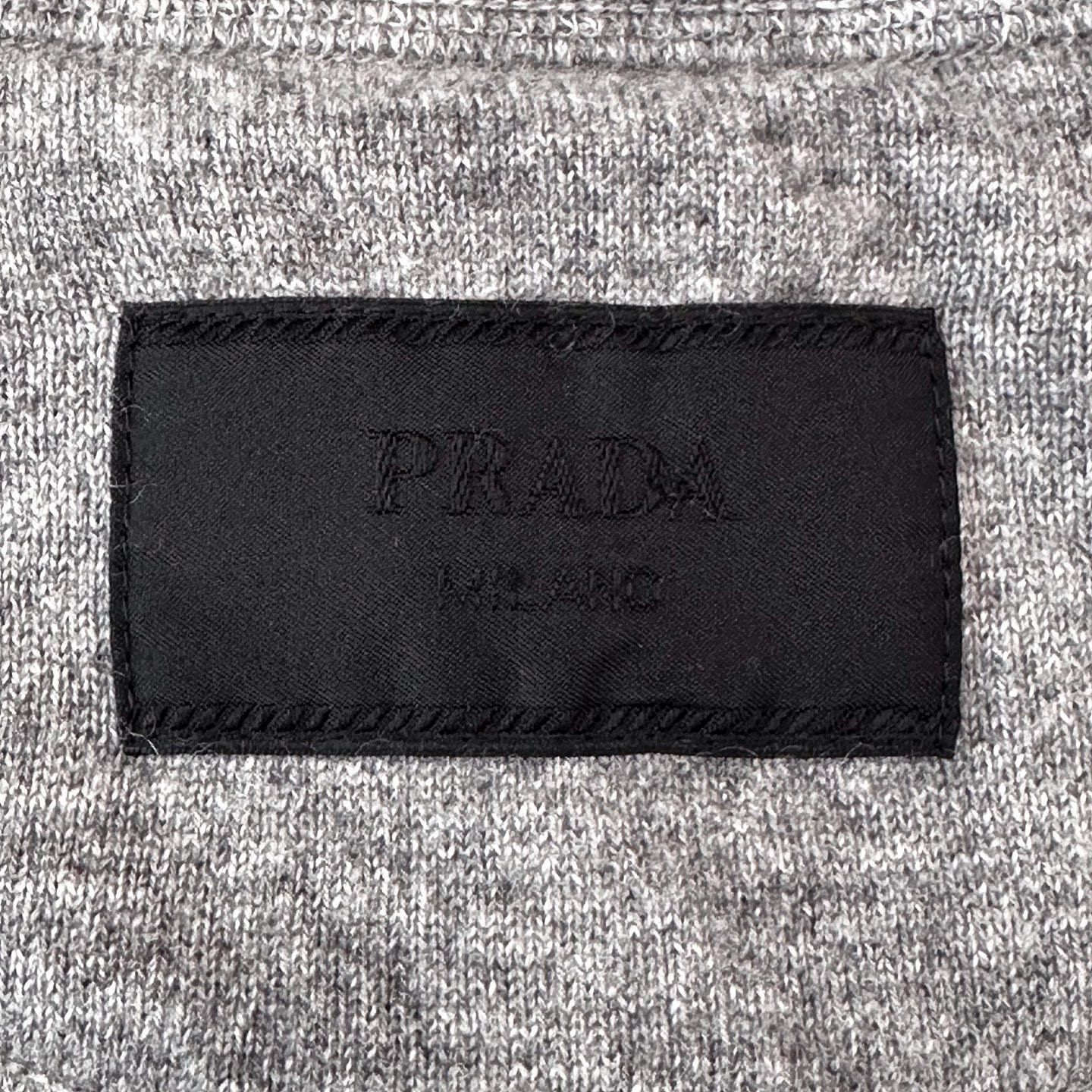 Prada Prada Gray Cashmere Crewneck Sweater Size M Size US M / EU 48-50 / 2 - 3 Thumbnail