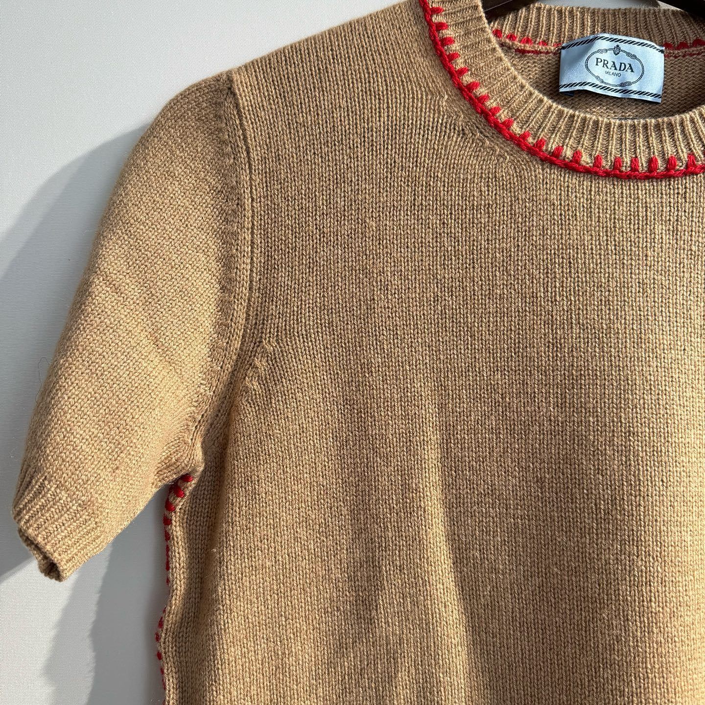 Prada Prada Cashmere Stitched Knit Sweater Size 42 Size M / US 6-8 / IT 42-44 - 3 Thumbnail