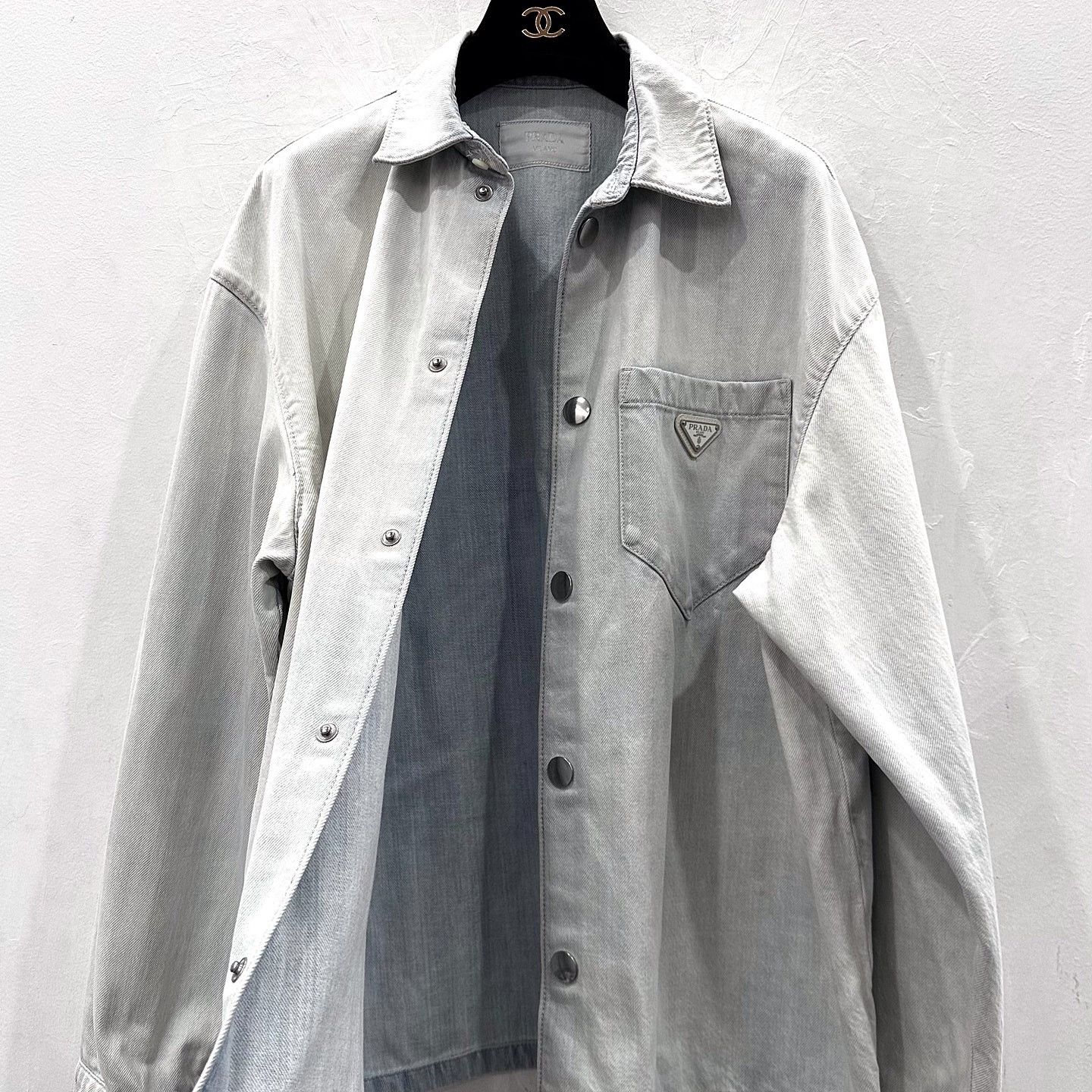 Prada Prada Logo Denim Jacket US M Size US M / EU 48-50 / 2 - 5 Thumbnail