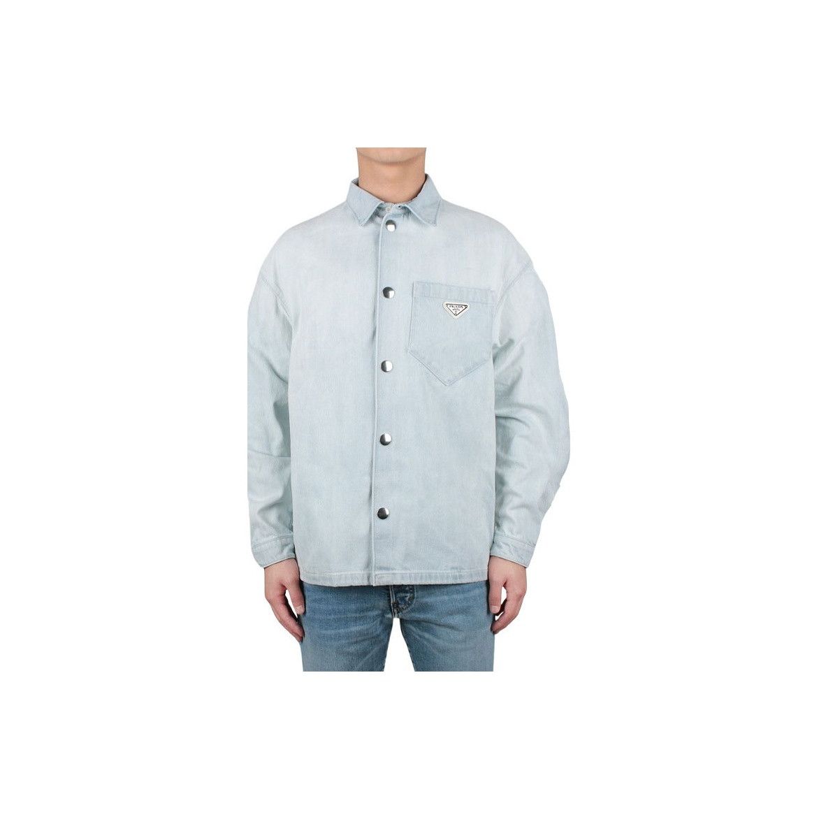Prada Prada Logo Denim Jacket US M Size US M / EU 48-50 / 2 - 10 Thumbnail