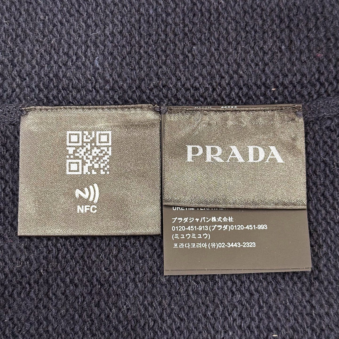 Prada Prada Logo Embroidered Wool Cashmere Sweater Size L Size US L / EU 52-54 / 3 - 4 Thumbnail