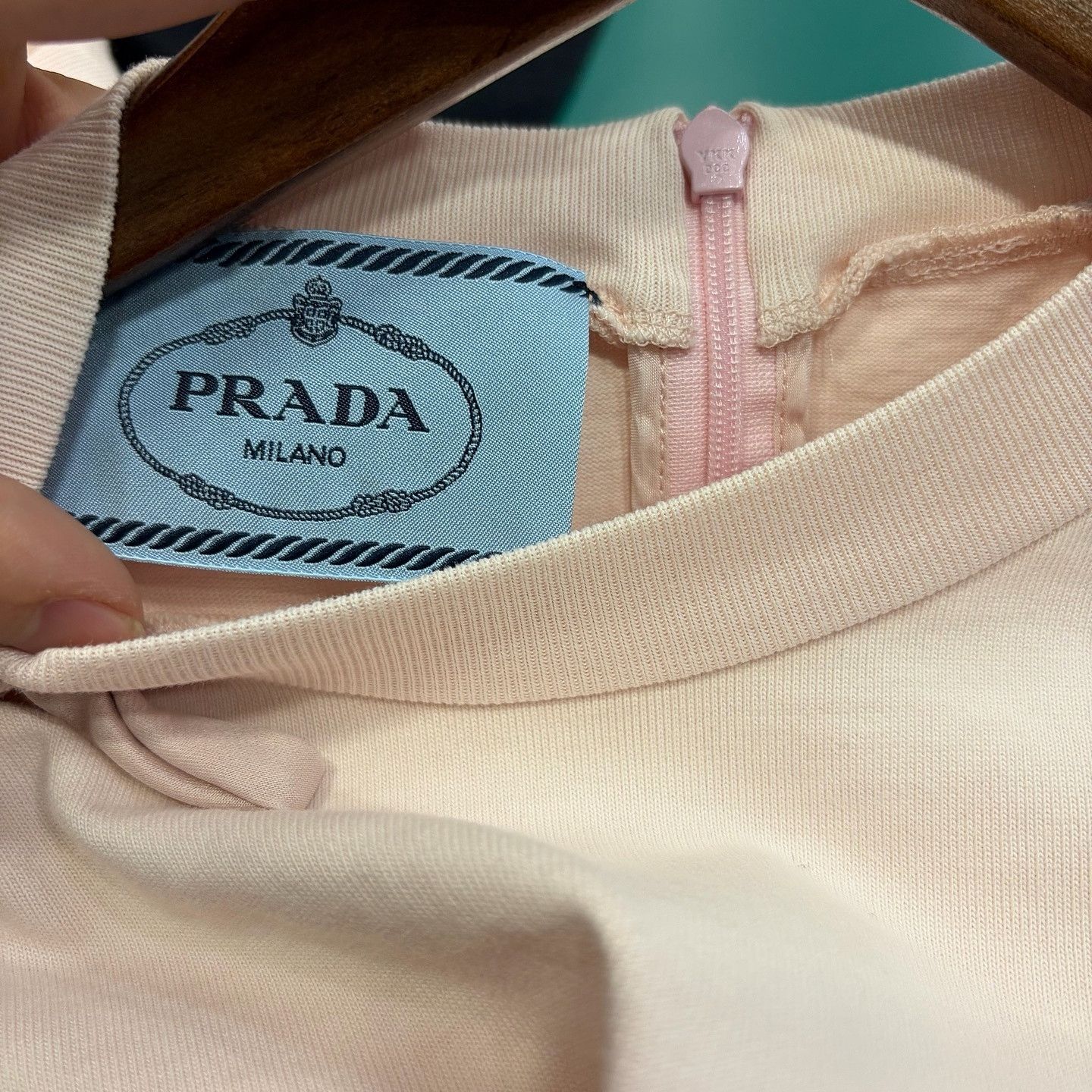 Prada Prada Pink Cotton Mini Dress Size 42 Size M / US 6-8 / IT 42-44 - 3 Thumbnail