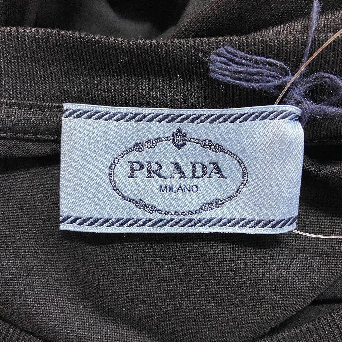 Prada Prada Fringe Logo Patch Midi Dress Size XS Size XS / US 0-2 / IT 36-38 - 3 Thumbnail