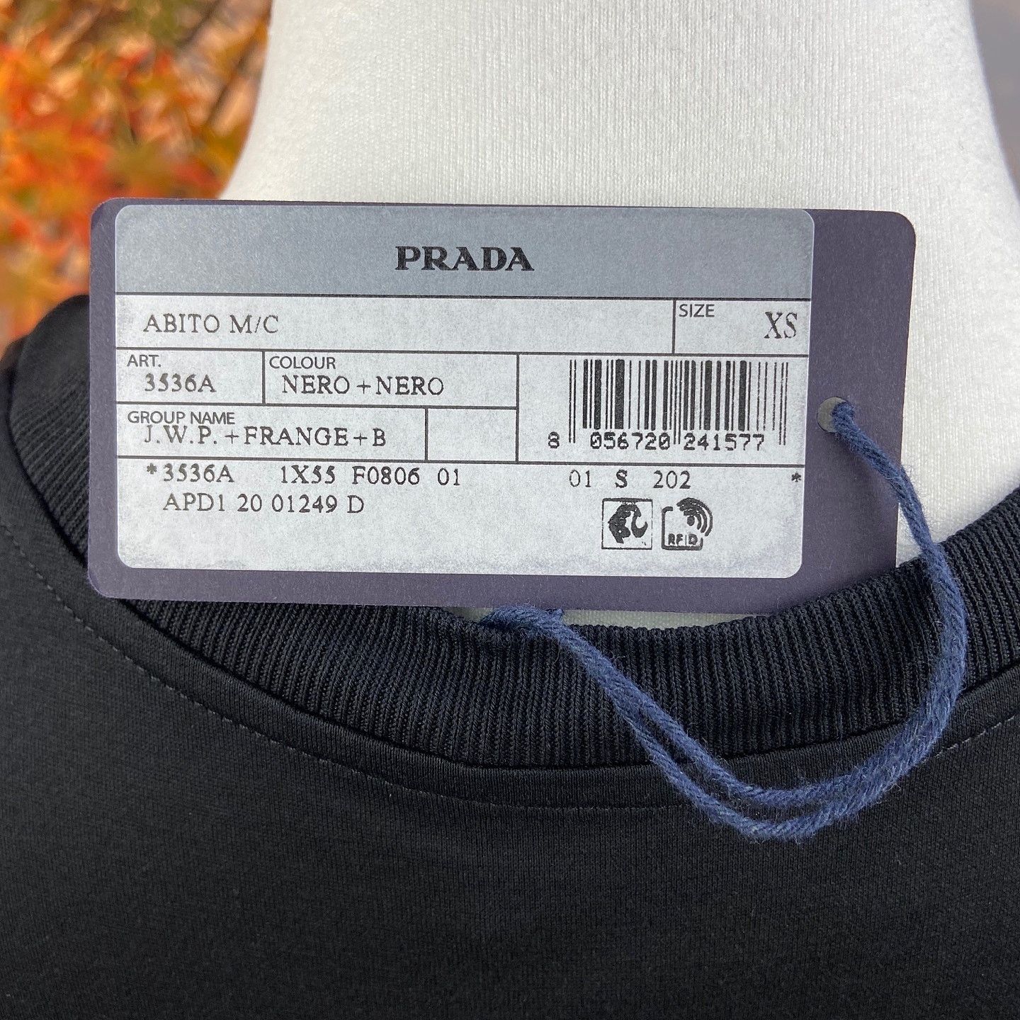 Prada Prada Fringe Logo Patch Midi Dress Size XS Size XS / US 0-2 / IT 36-38 - 9 Thumbnail