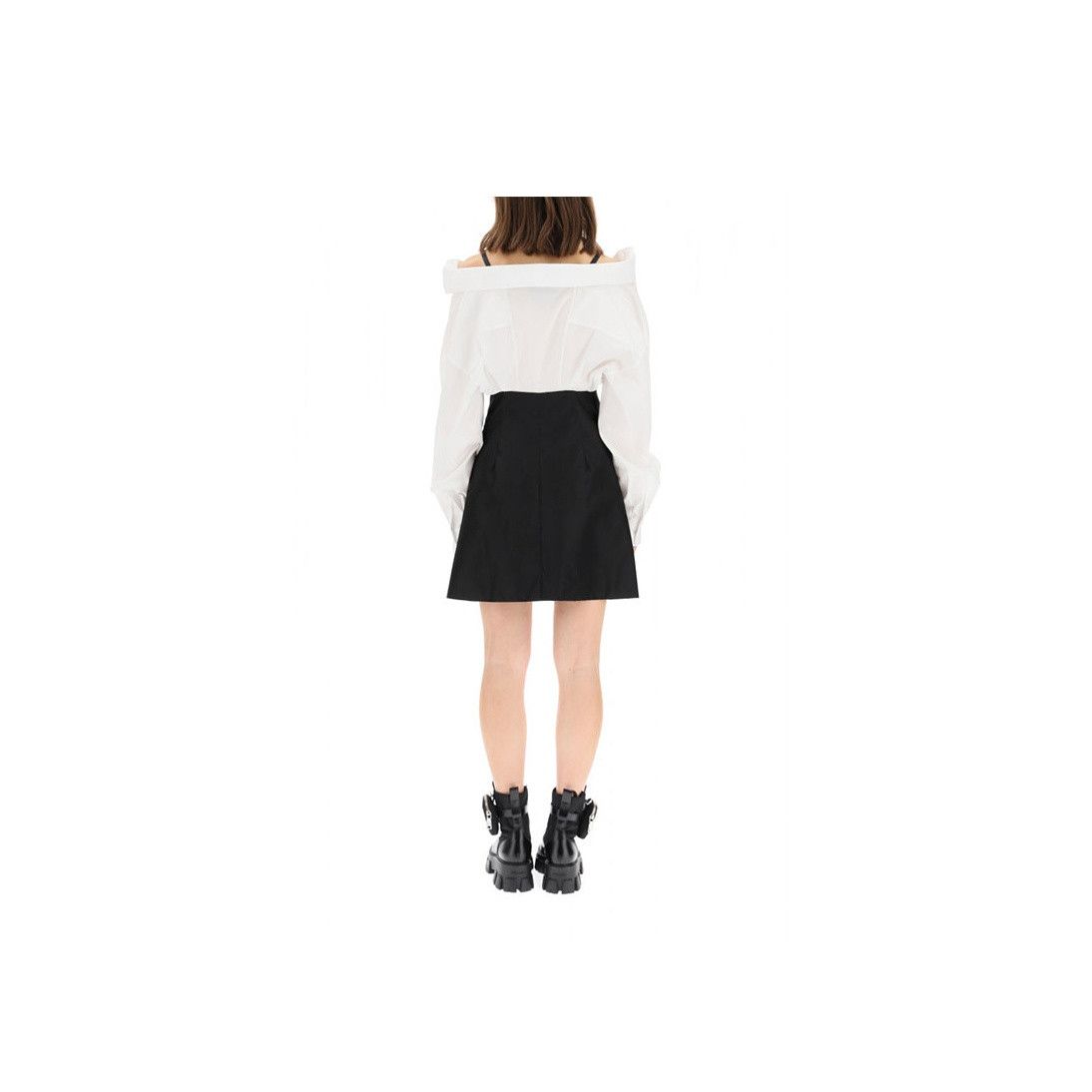 Prada Prada Shirt Spliced Re-Nylon Midi Dress Size 42 Size M / US 6-8 / IT 42-44 - 11 Thumbnail