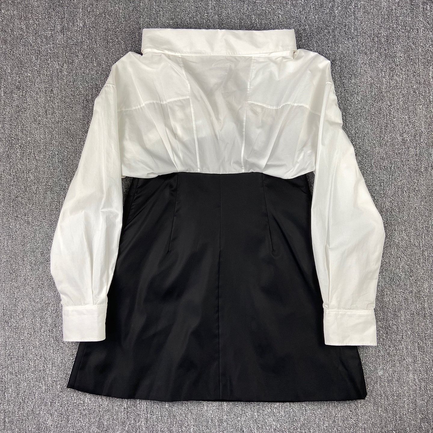 Prada Prada Shirt Spliced Re-Nylon Midi Dress Size 42 Size M / US 6-8 / IT 42-44 - 2 Thumbnail