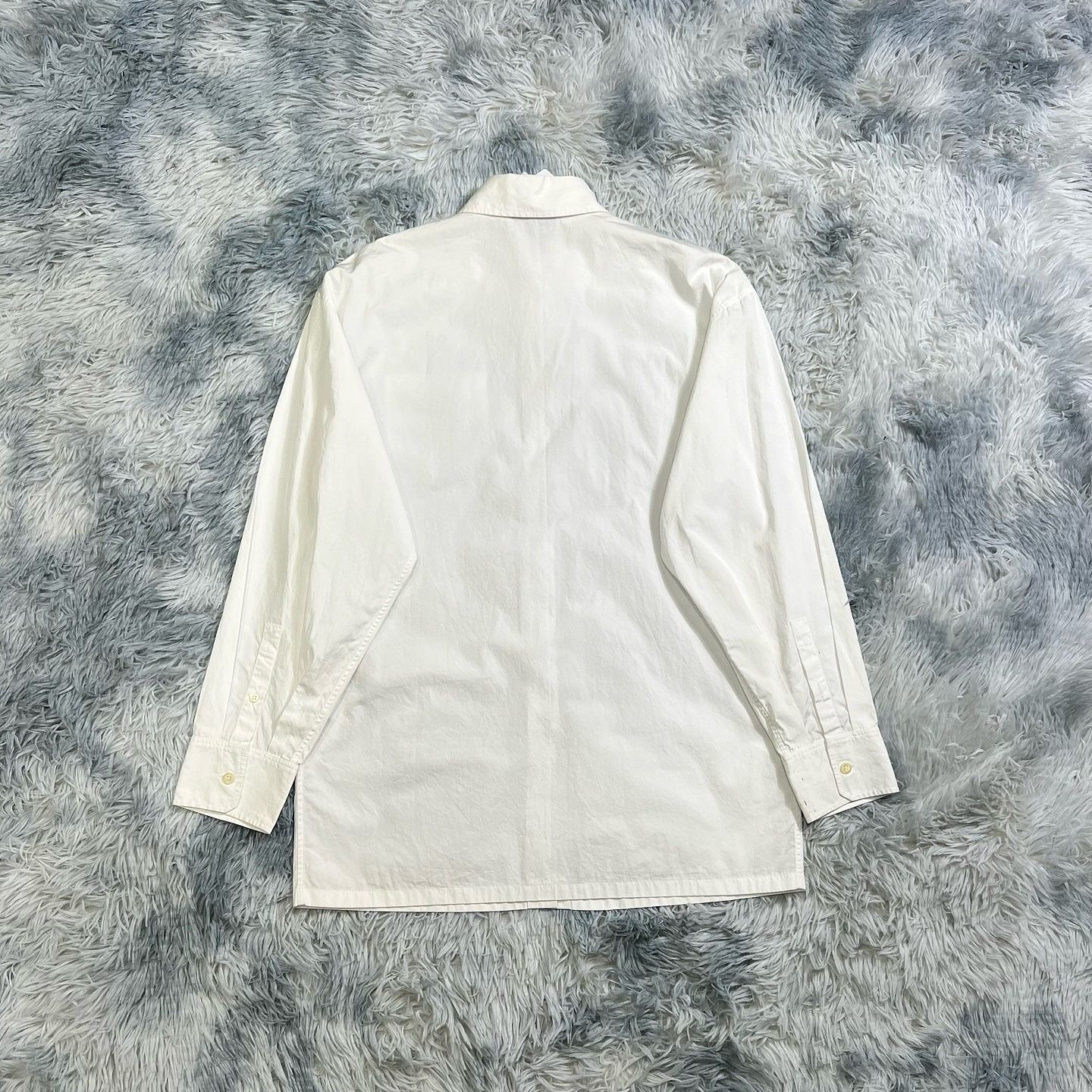 Prada Prada Logo Patch Button Up Shirt White Size 40 Size S / US 4 / IT 40 - 2 Thumbnail