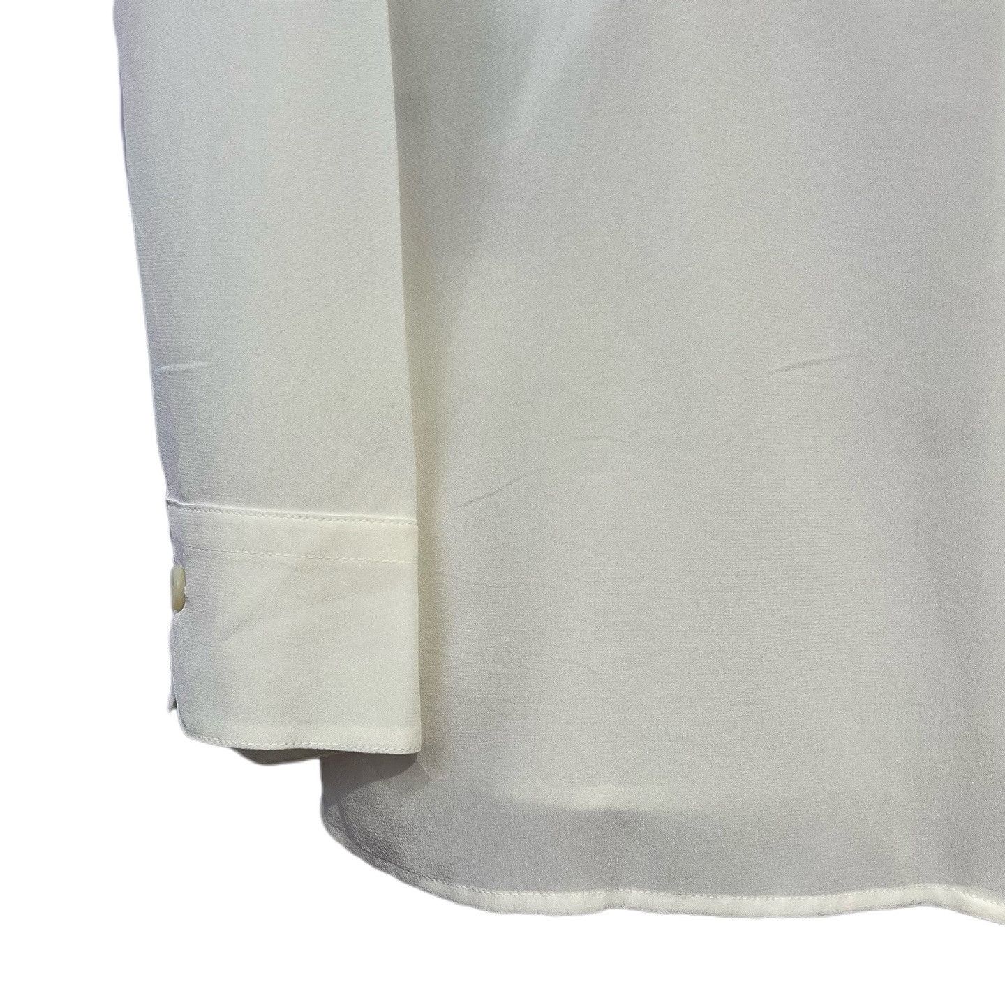 Prada Prada Silk Contrast Trim Button Up Shirt Size 38 Size XS / US 0-2 / IT 36-38 - 7 Thumbnail