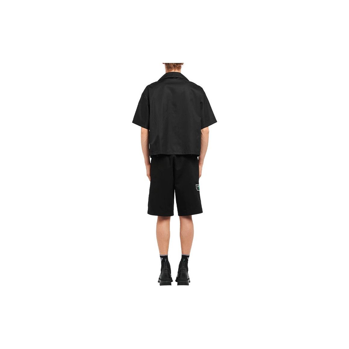 Prada Prada Re-Nylon Logo Short Sleeve Shirt Size M Size US M / EU 48-50 / 2 - 9 Thumbnail