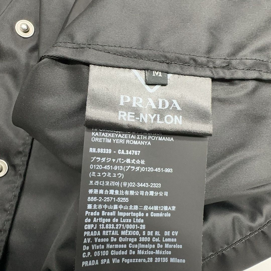 Prada Prada Re-Nylon Logo Short Sleeve Shirt Size M Size US M / EU 48-50 / 2 - 4 Thumbnail