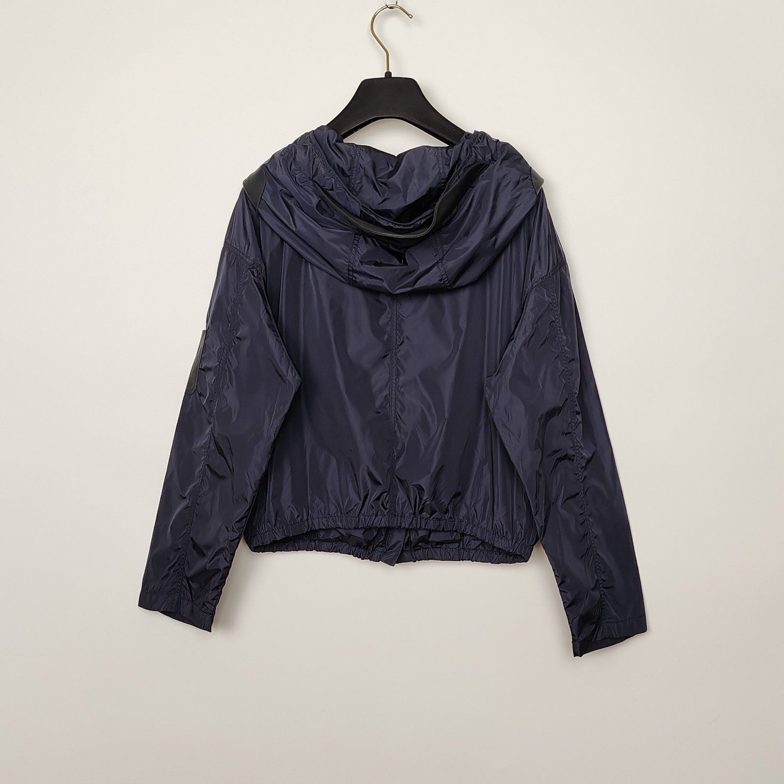 Prada Prada Hooded Nylon Leather Trim Jacket Size 38 Size XS / US 0-2 / IT 36-38 - 2 Thumbnail