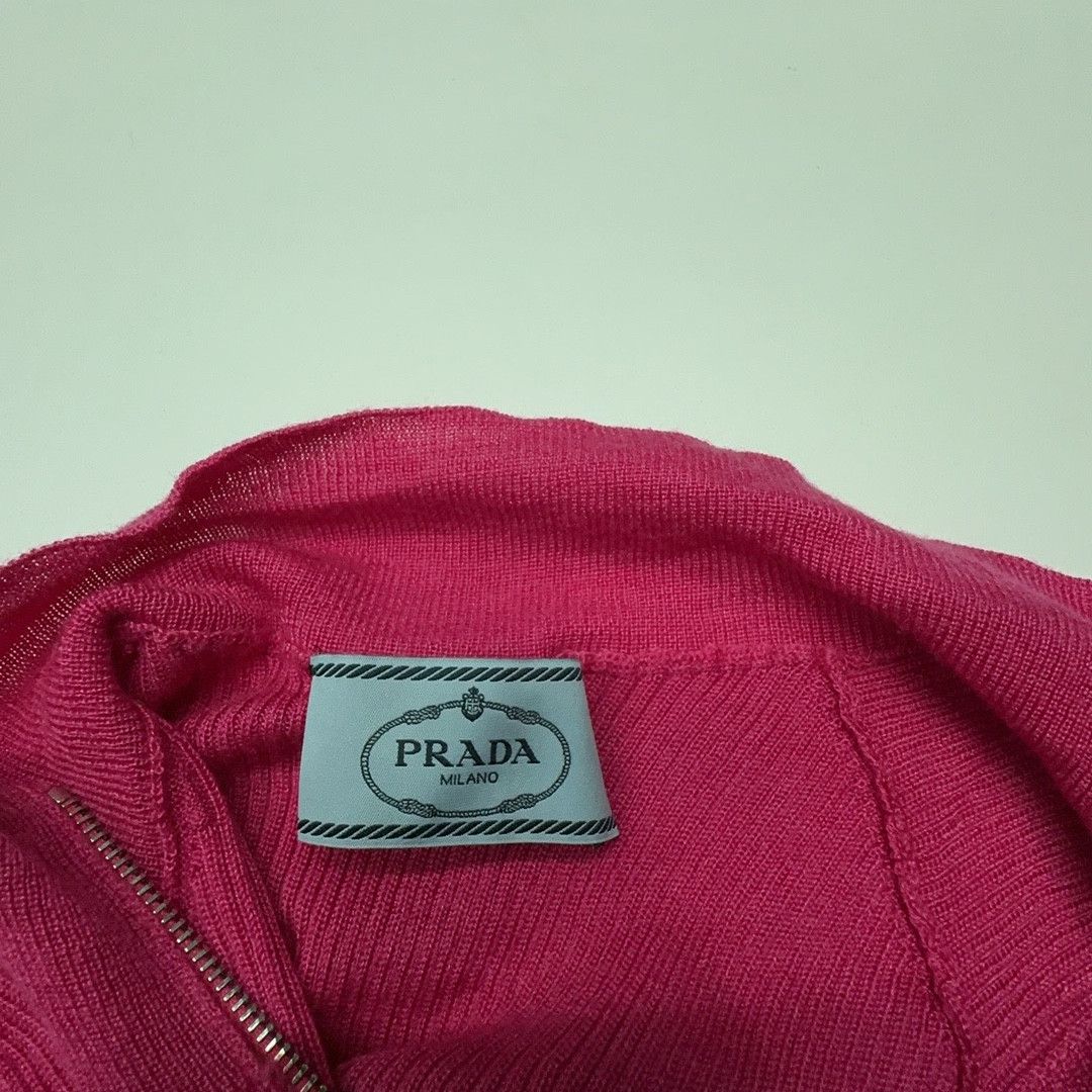 Prada Prada Zip-Neck Knit Sweater Size 40 Size S / US 4 / IT 40 - 3 Thumbnail