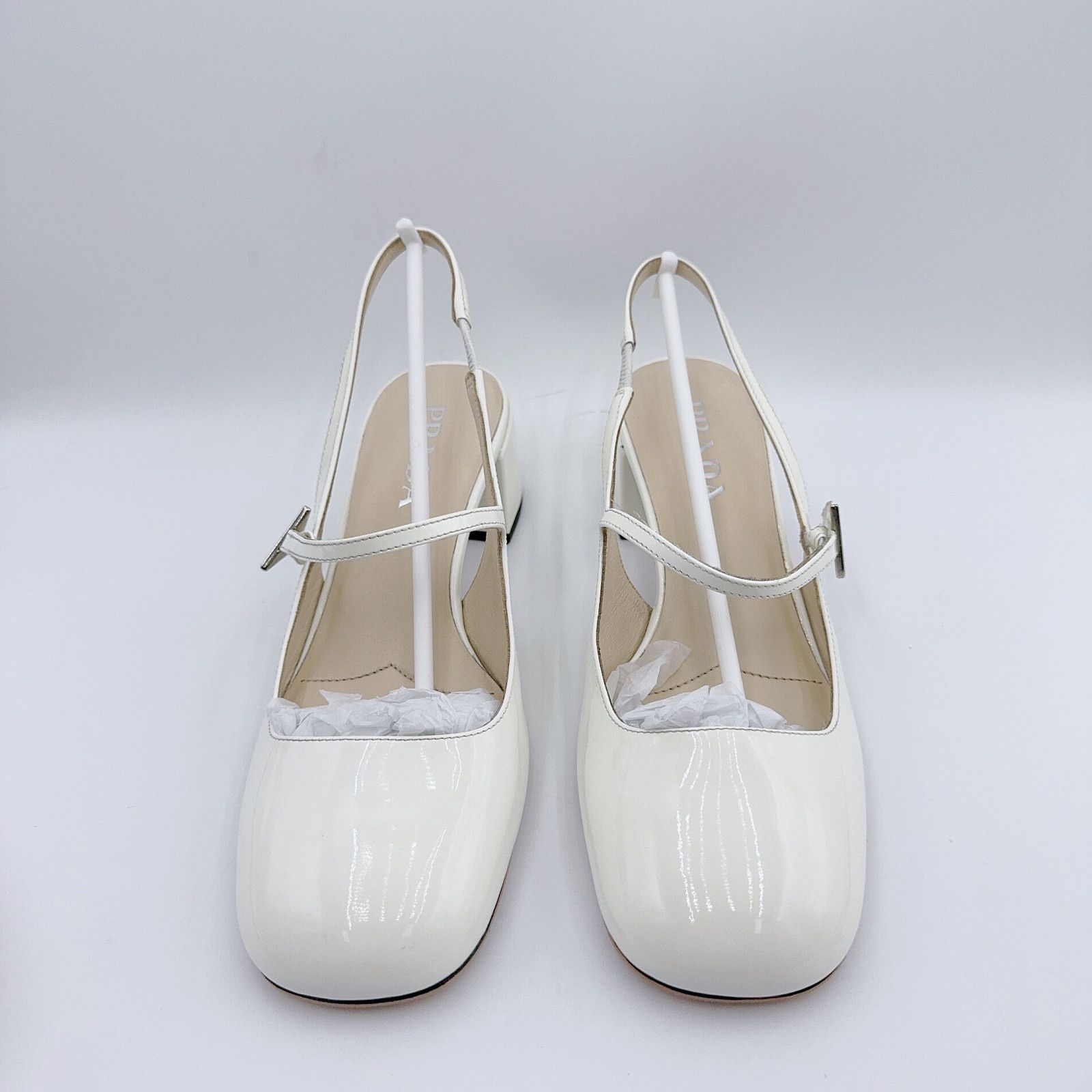 Prada Prada Triangle Logo Slingback Heels Size 38 Size US 8 / IT 38 - 2 Thumbnail