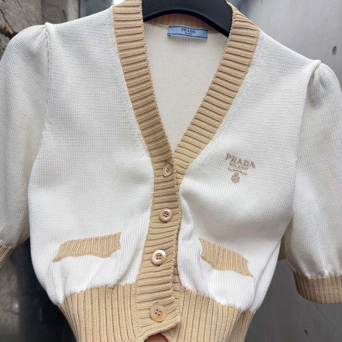 Prada Prada Logo Knit Cardigan Size 38 Size XS / US 0-2 / IT 36-38 - 5 Thumbnail