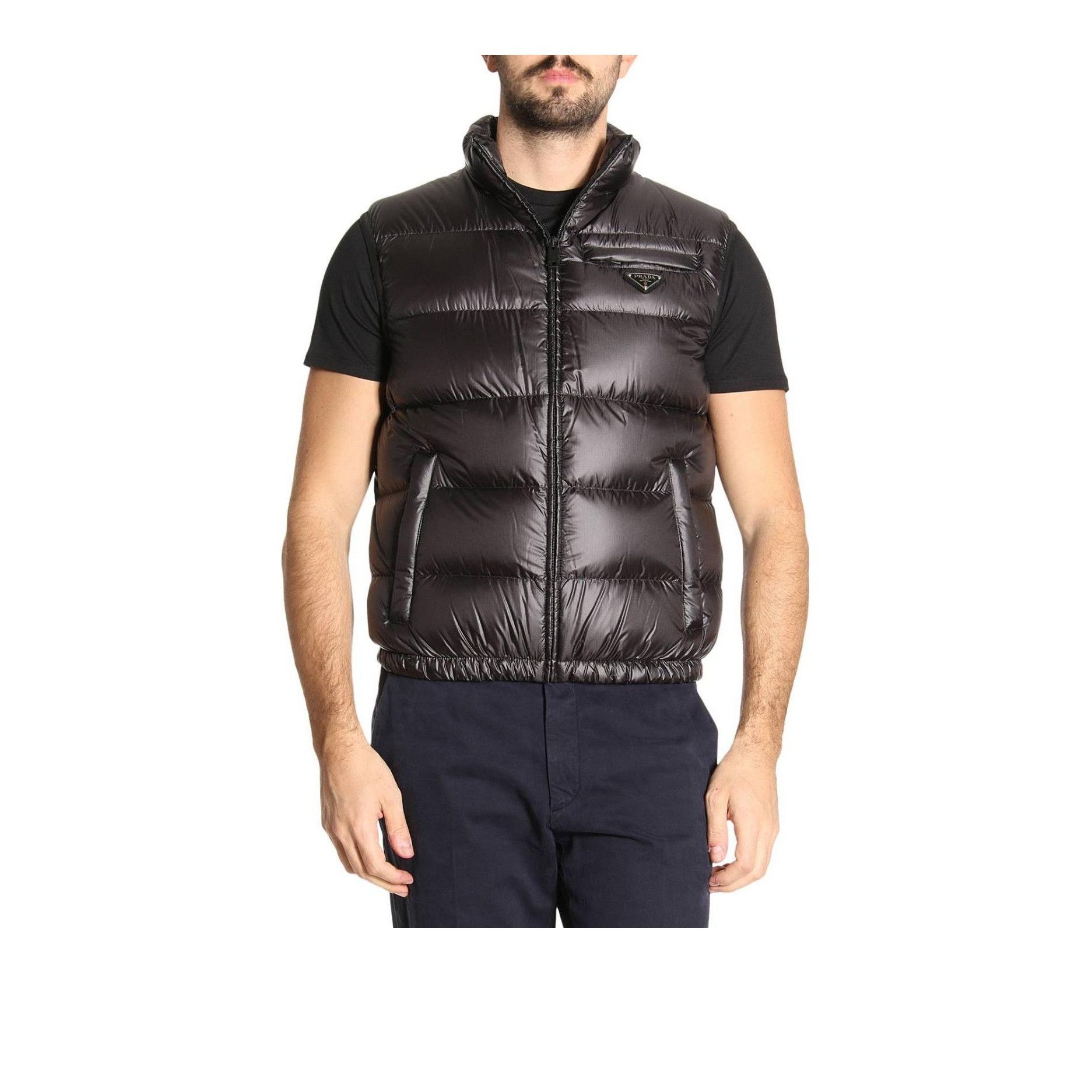 Prada Prada Logo Plaque Down Vest Size 50 Size US M / EU 48-50 / 2 - 10 Thumbnail
