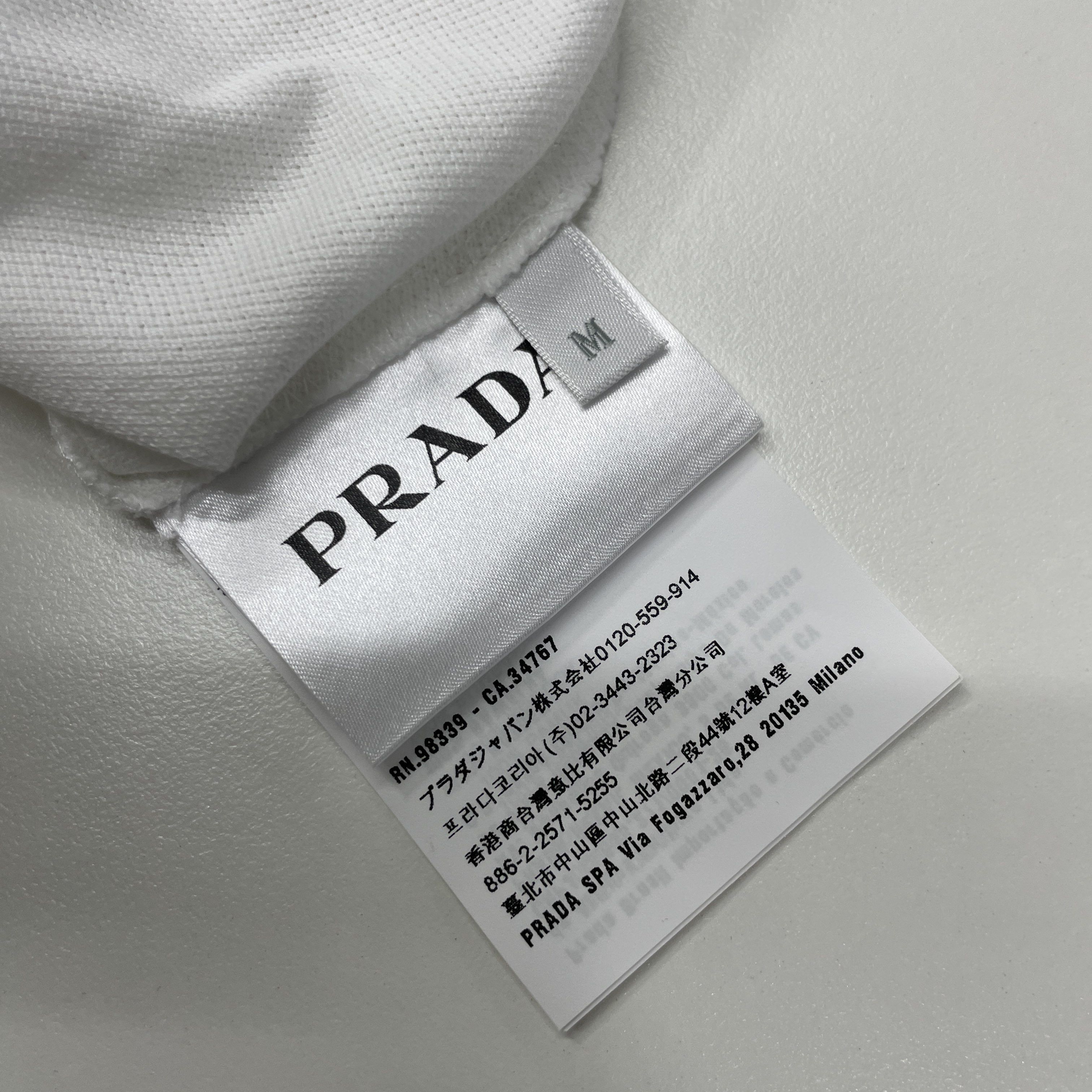 Prada Prada Striped Trim Polo Shirt Size M Size US M / EU 48-50 / 2 - 4 Thumbnail