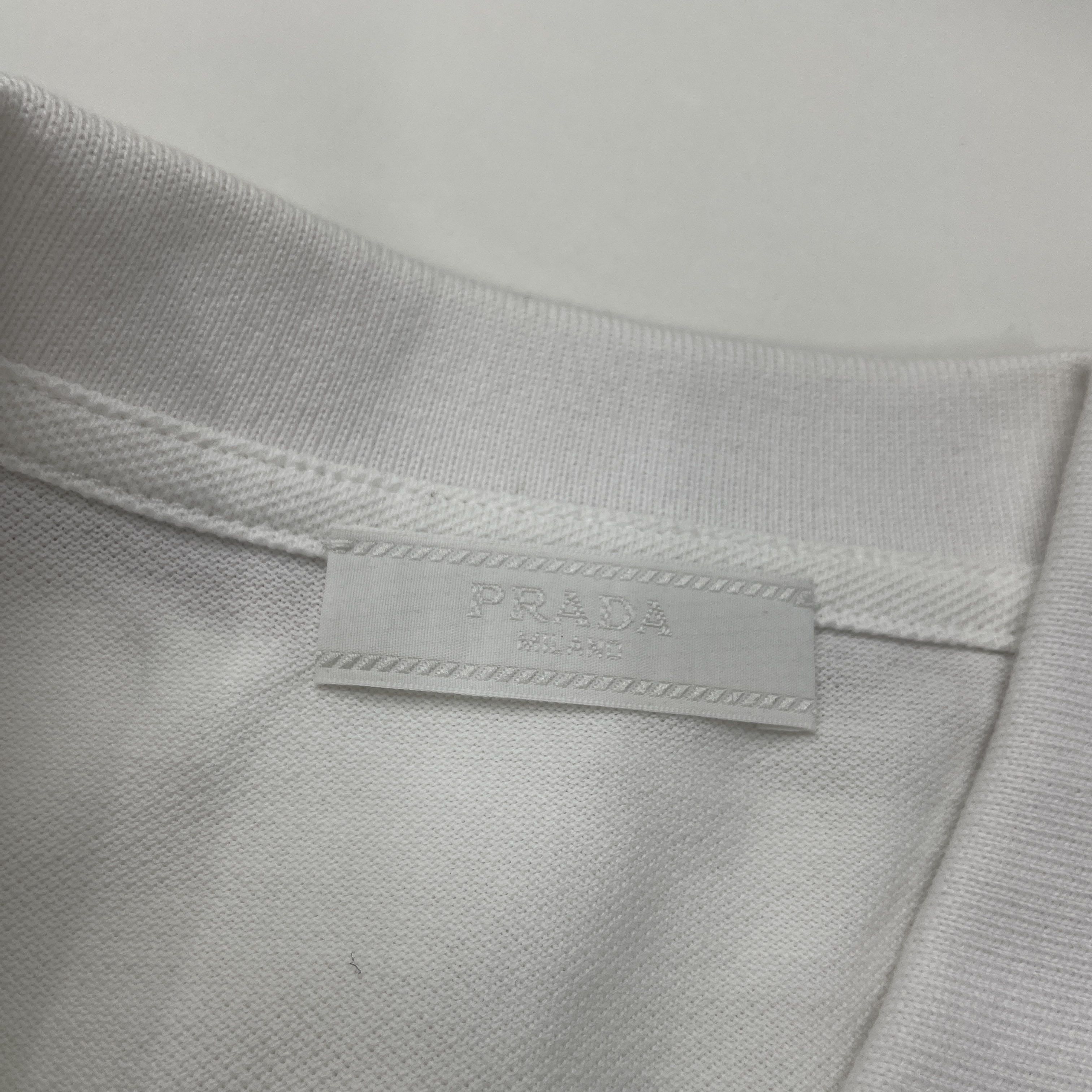 Prada Prada Striped Trim Polo Shirt Size M Size US M / EU 48-50 / 2 - 3 Thumbnail