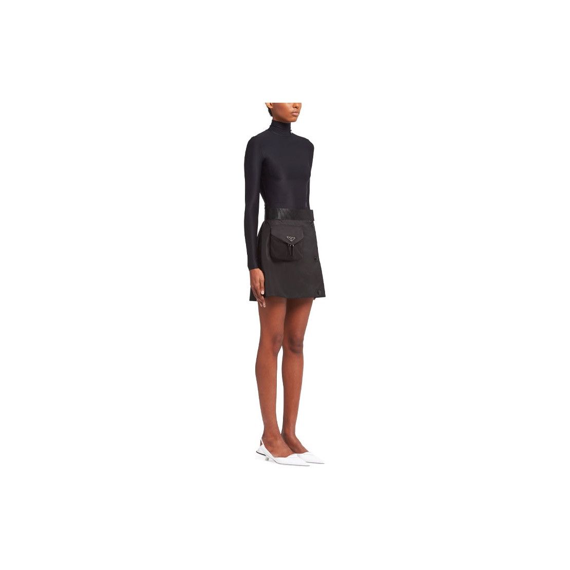 Prada Prada Nylon Pouch Belt Mini Skirt Size 38 Size 26" / US 2 / IT 38 - 10 Thumbnail