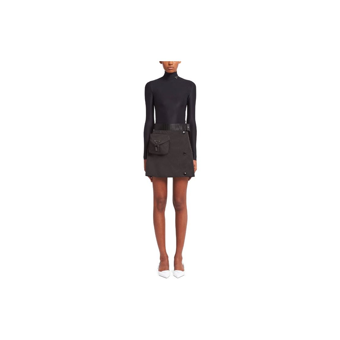 Prada Prada Nylon Pouch Belt Mini Skirt Size 38 Size 26" / US 2 / IT 38 - 8 Thumbnail